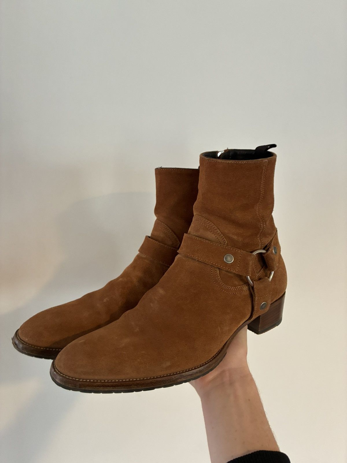 Hedi Slimane Saint Laurent "WYATT BOOTS" (42) Size US 9 / EU 42 - 1 Thumbnail