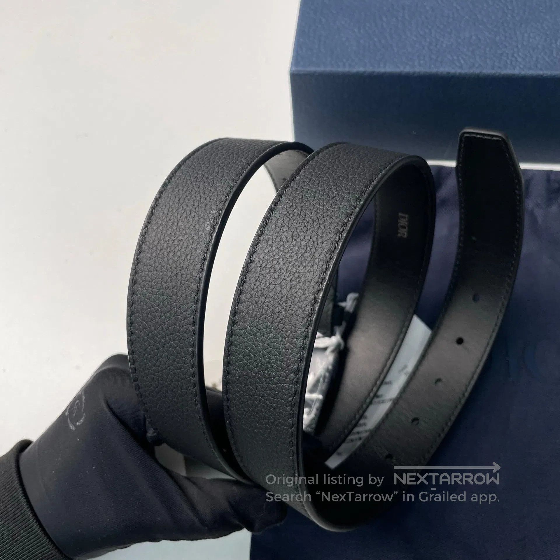 Dior Dior size 95 Black Silver Buckle CD Leather Belt| Size ONE SIZE - 5 Thumbnail