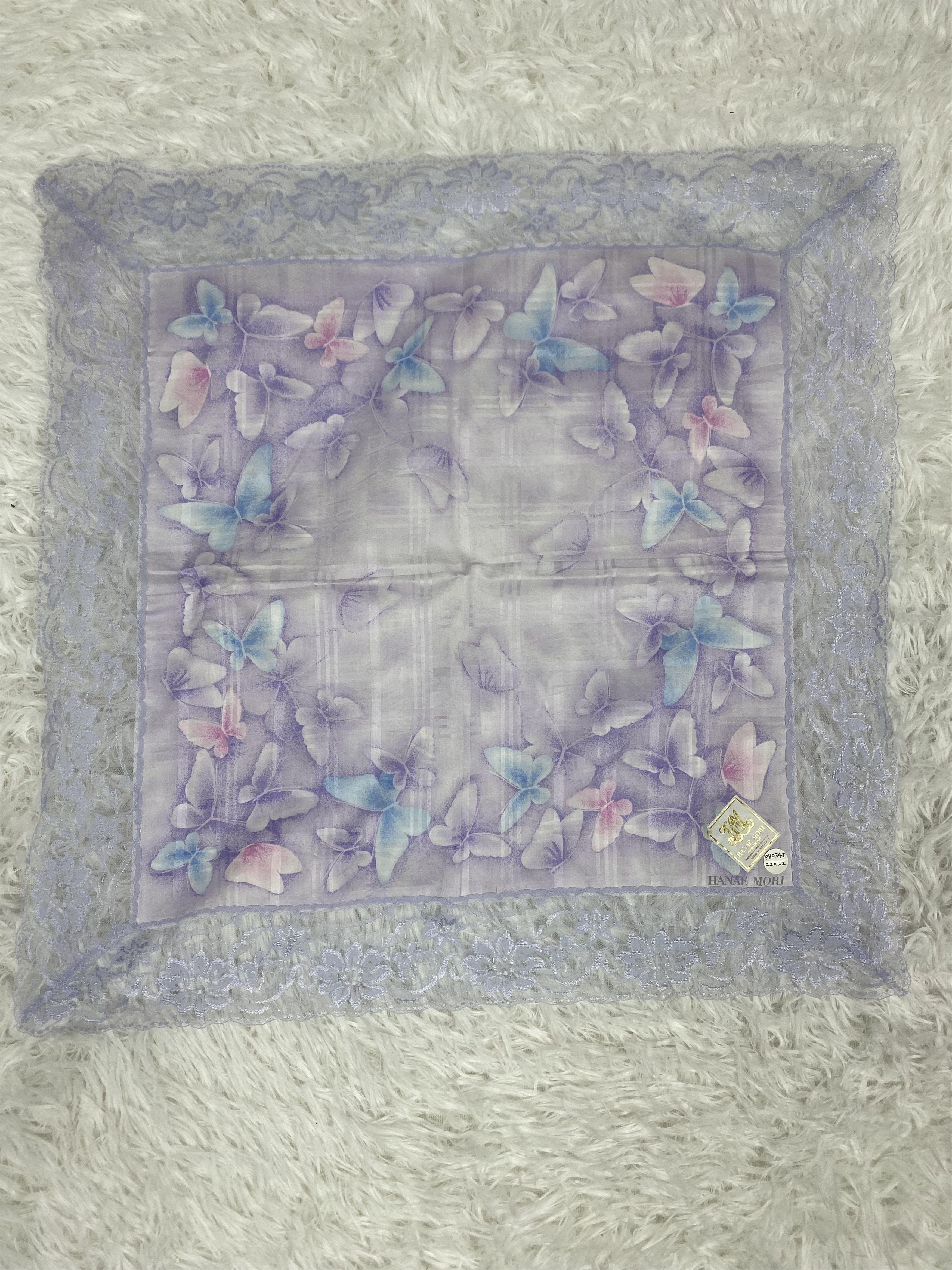 Hanae Mori Vintage Hanae Mori Handkerchief Neckerchief PH0348 Size ONE SIZE - 3 Thumbnail