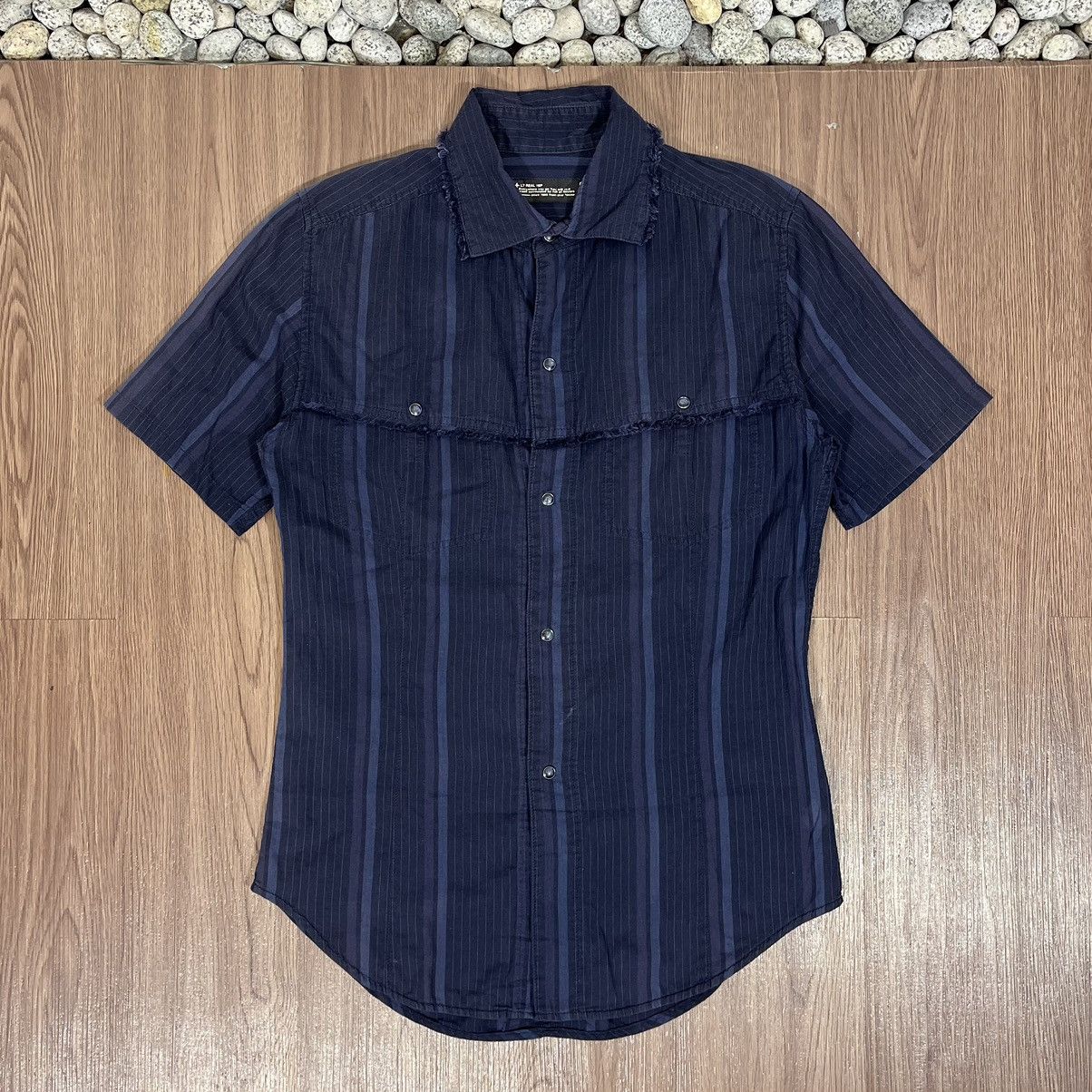 L7 Real Hip L7 Real Hip Curved Striped S/S Button Shirt Size US M / EU 48-50 / 2 - 1 Thumbnail