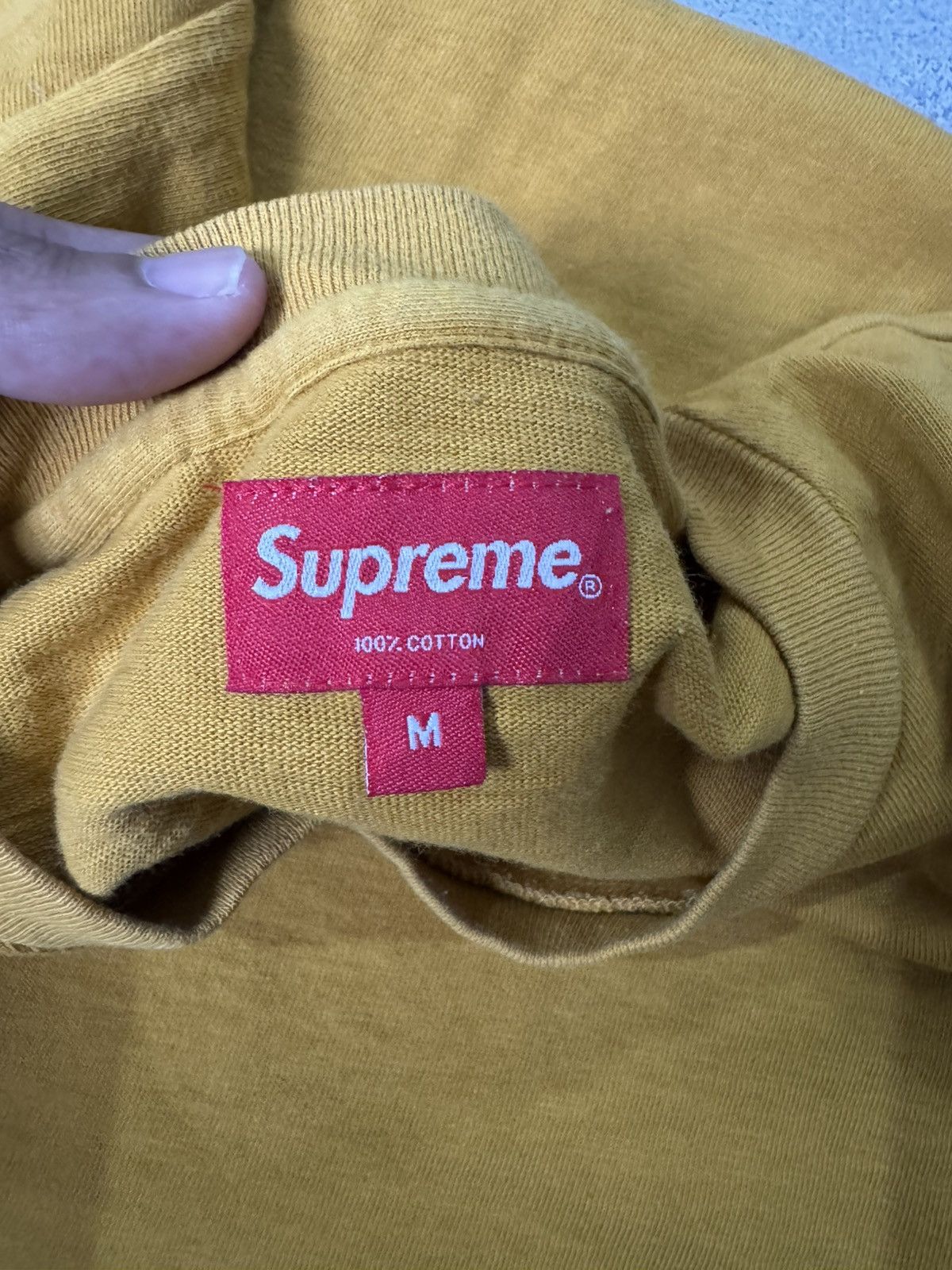 Supreme SUPREME BASIC POCKET YELLOW LONGSLEEVE SHIRT Size US M / EU 48-50 / 2 - 6 Thumbnail