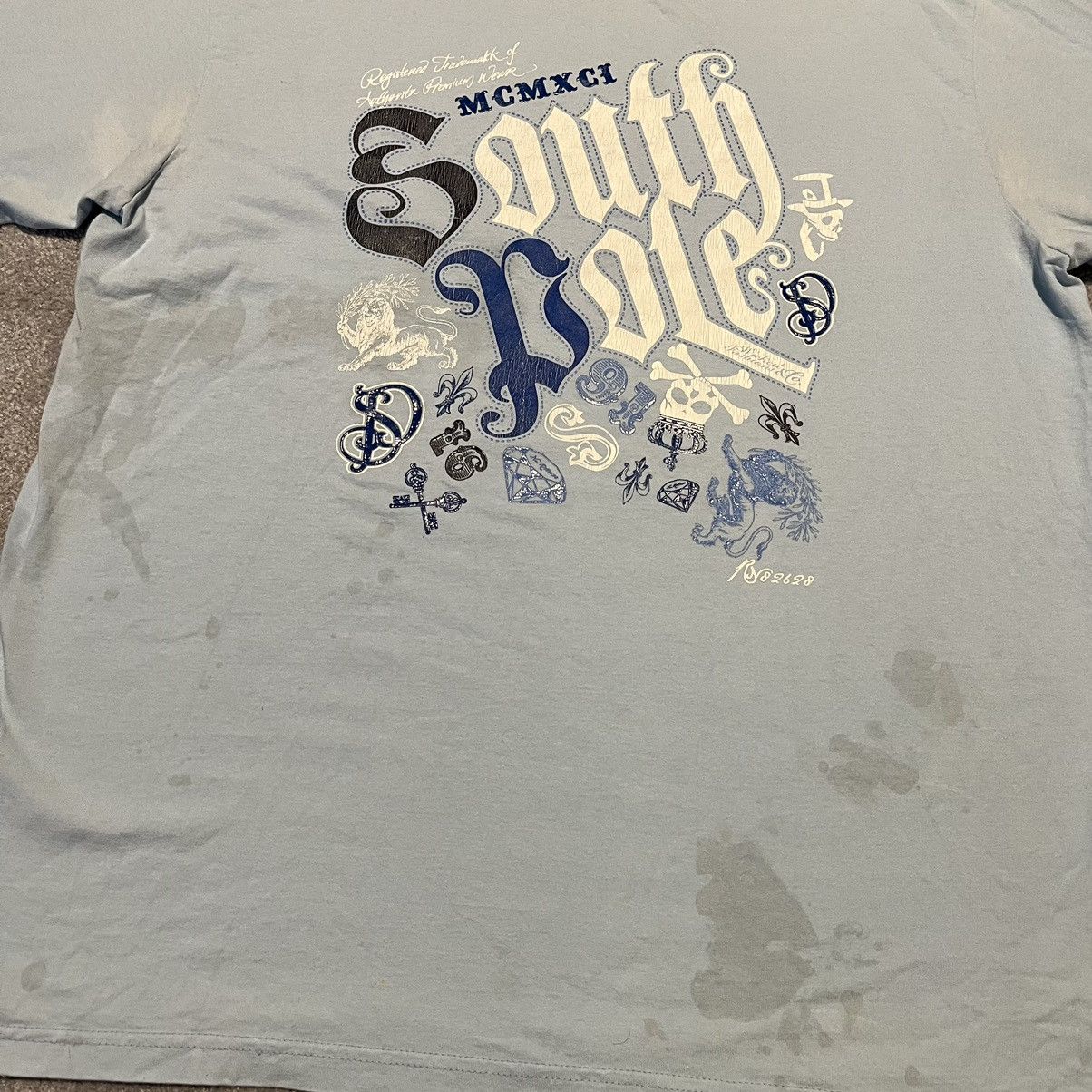 Southpole Vintage 2000s Southpole Shield Affliction Style Graphic Tee Size US XXL / EU 58 / 5 - 2 Thumbnail