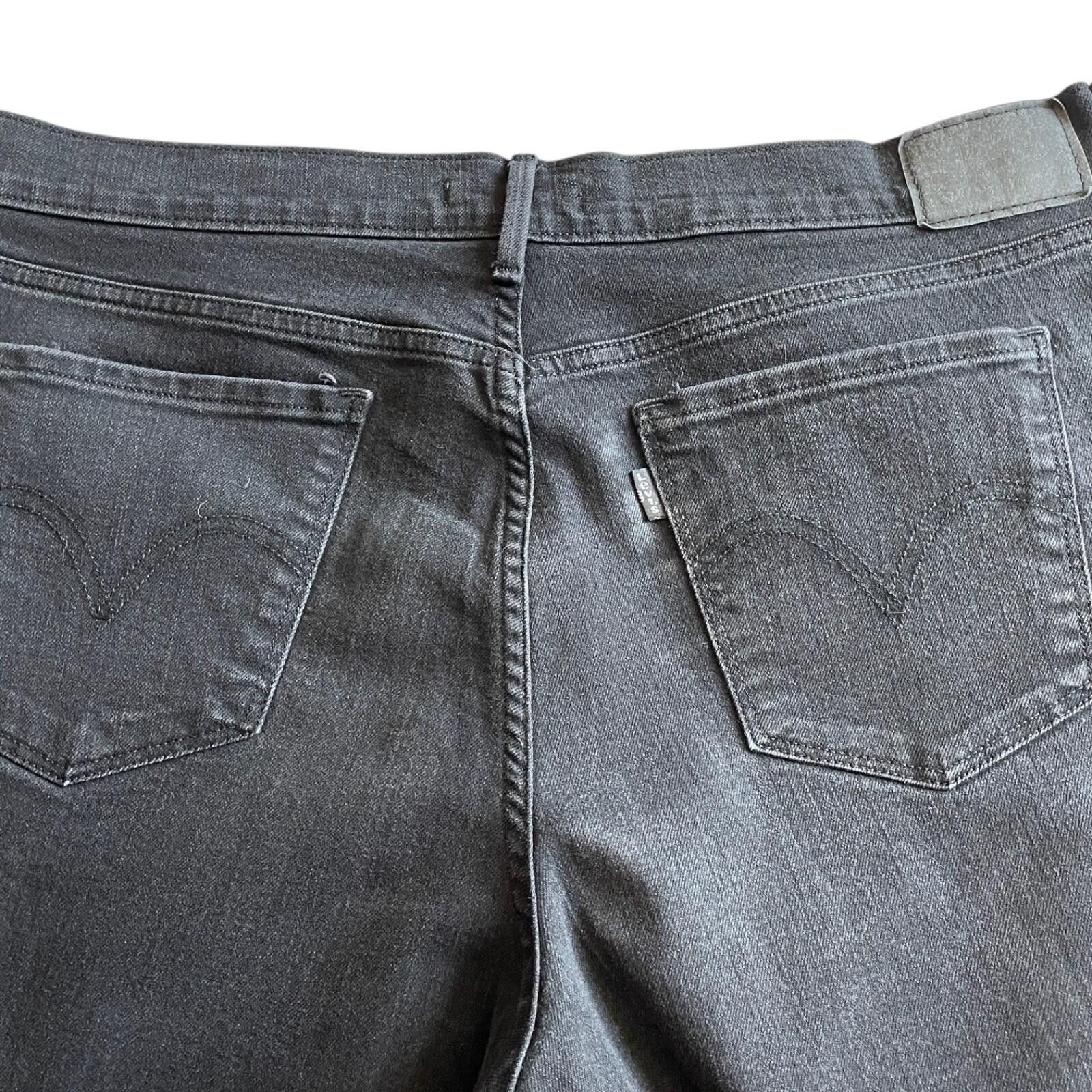 Levi's Levi’s 505 Women’s Black Jeans 16W 33x32 Straight CLEAN! Size 38" / US 16 / IT 52 - 5 Thumbnail