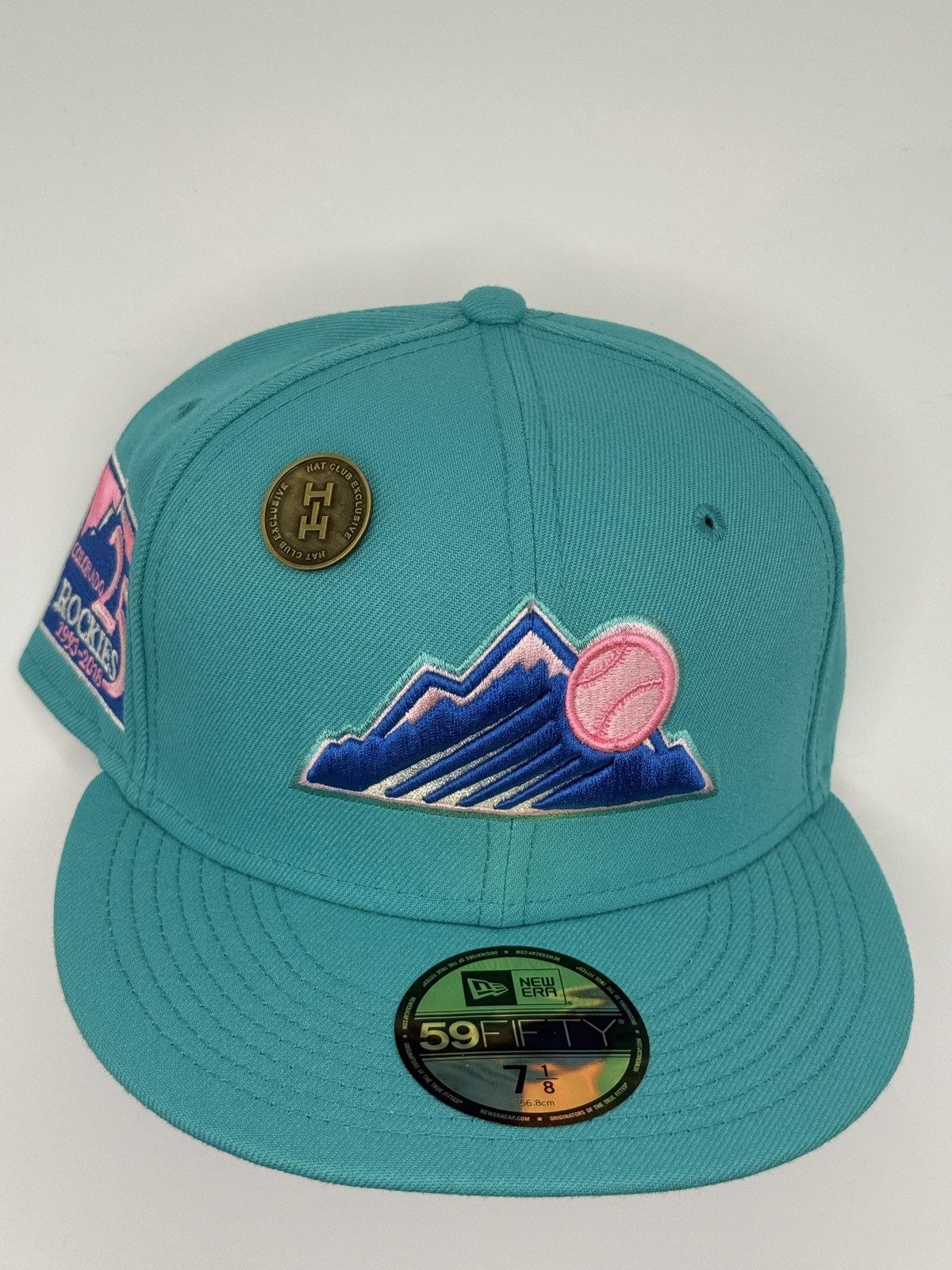 Hat Club Colorado Rockies Fitted Hat Cyclone Pack 7 1/4 Size ONE SIZE - 7 Thumbnail
