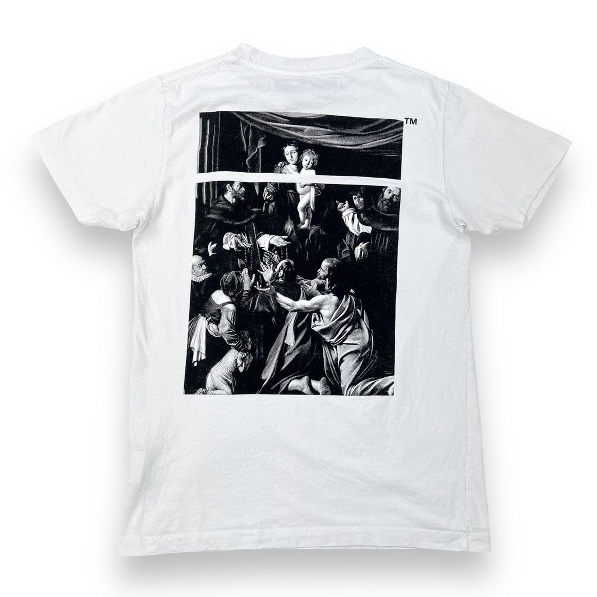 Off-White Off-White Caravaggio Back White T Shirt Size US S / EU 44-46 / 1 - 3 Thumbnail