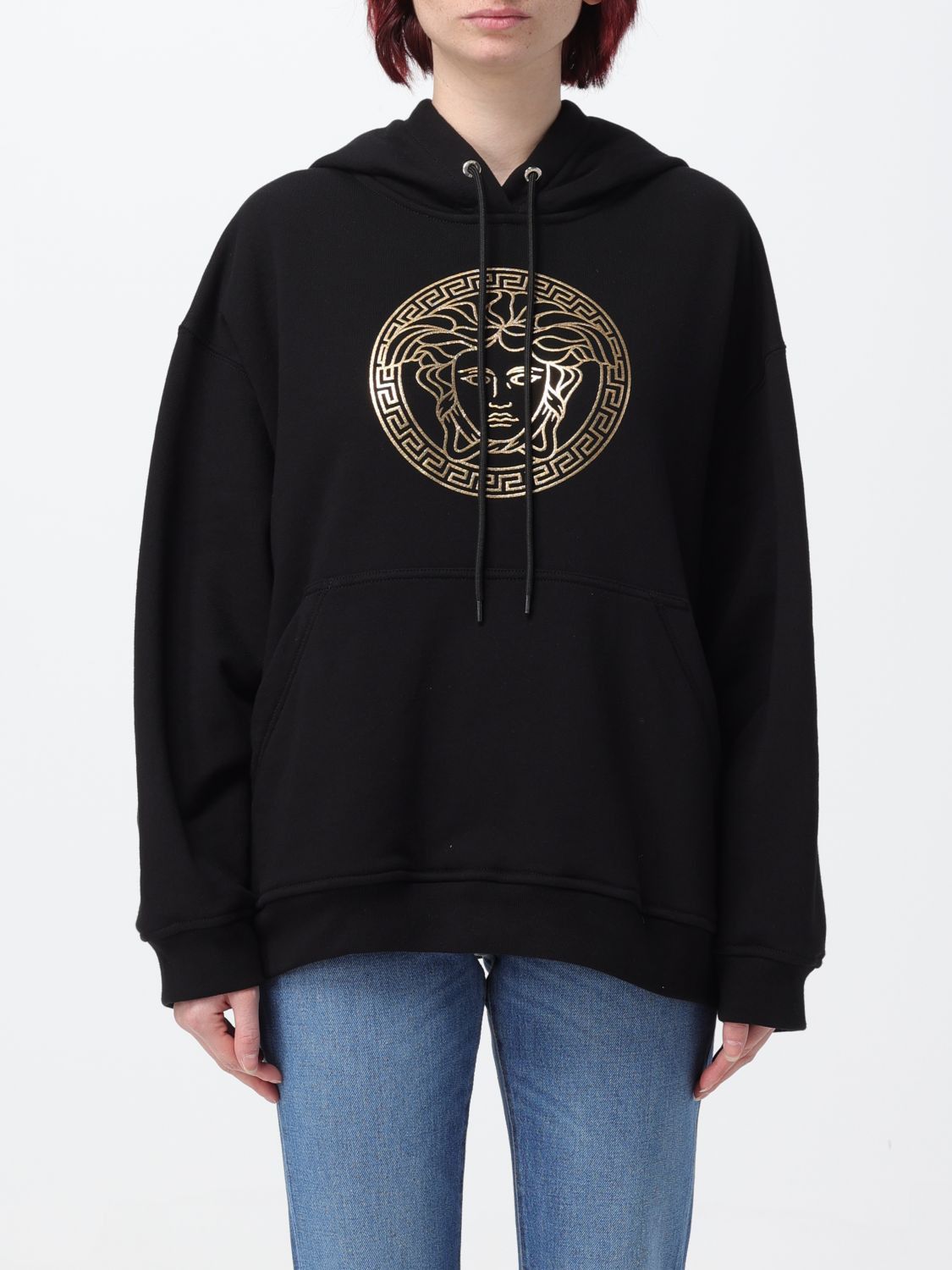 image of Versace Sweatshirt Woman Black, Women's (Size XS)