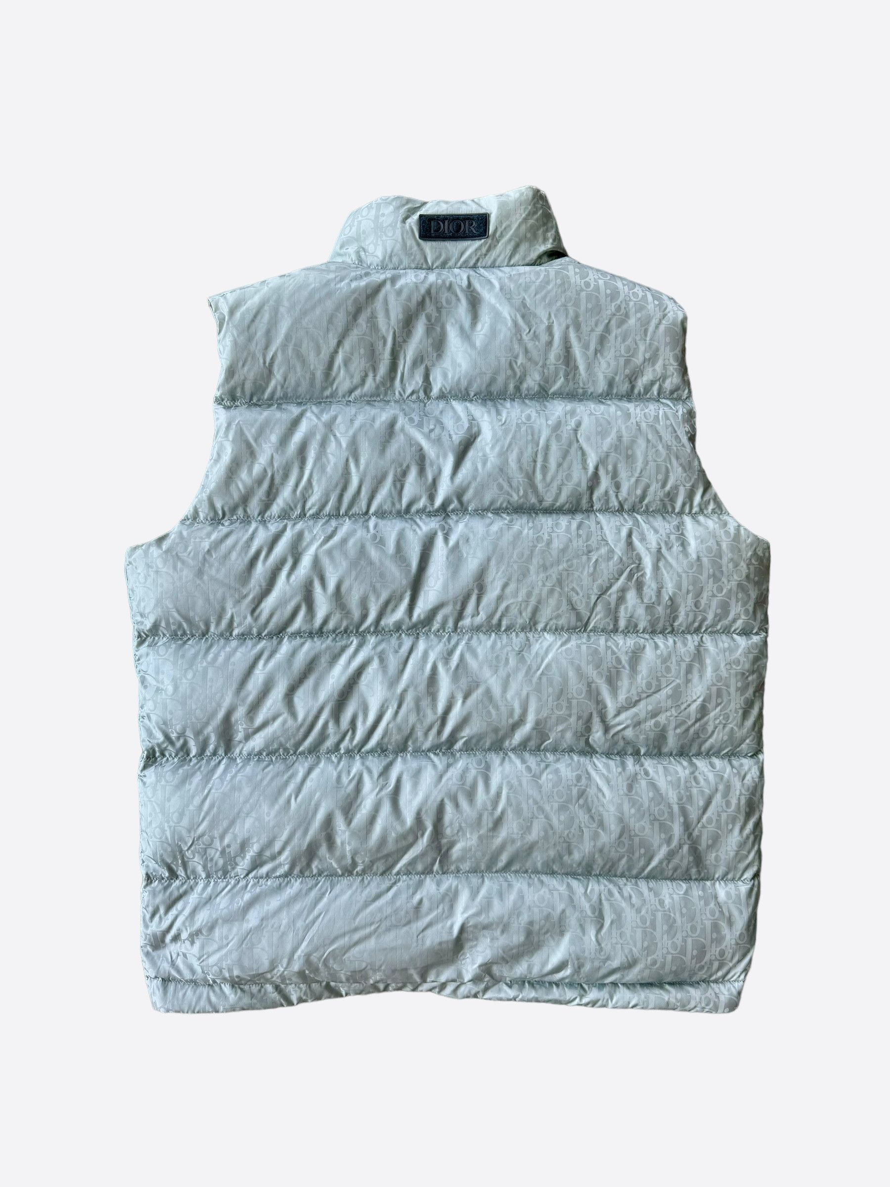 Dior Dior Blue Oblique Puffer Vest Size US XL / EU 56 / 4 - 2 Thumbnail