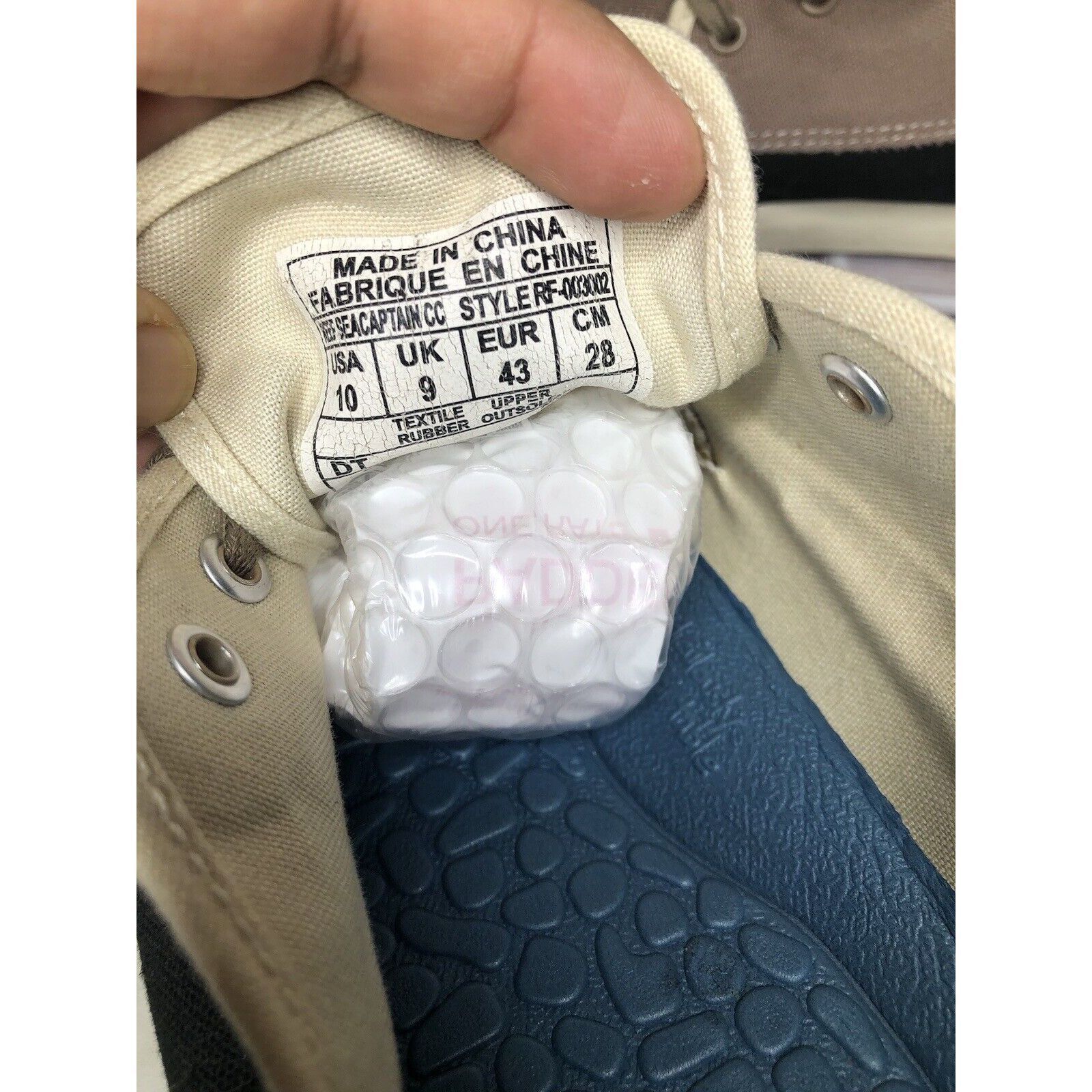 REEF REEF RF-003002 SEA CAPTAIN Gray Canvas Fabric Lace Up Casual Size US 10 / EU 43 - 13 Thumbnail
