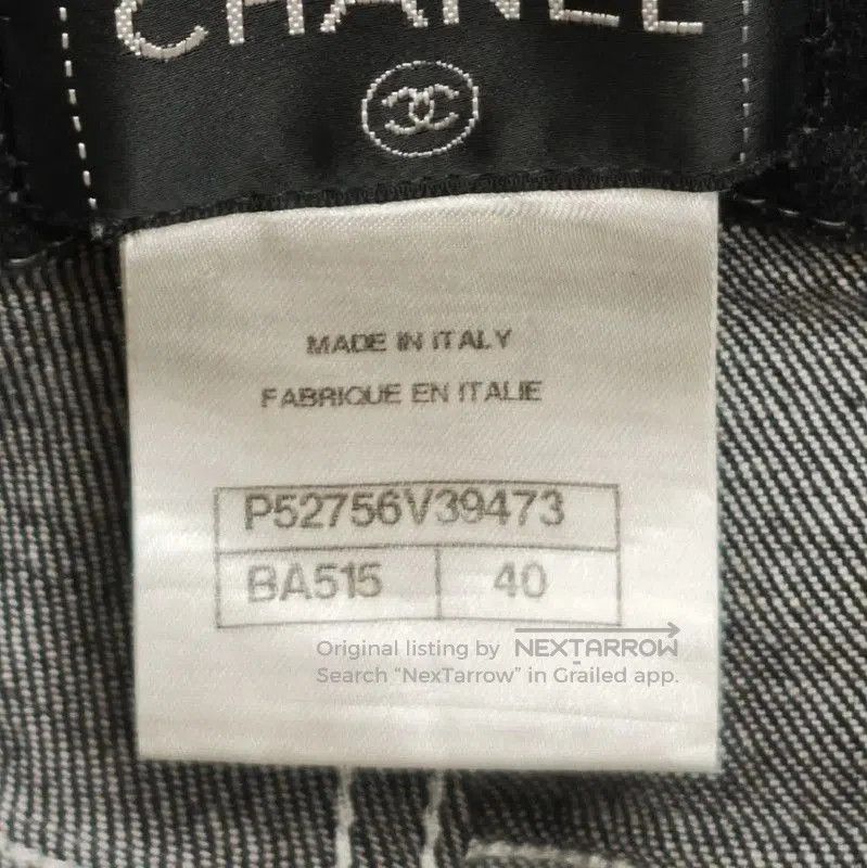 Chanel Chanel Black Gray Cotton Women's Jeans . Size 28" / US 6 / IT 42 - 5 Thumbnail