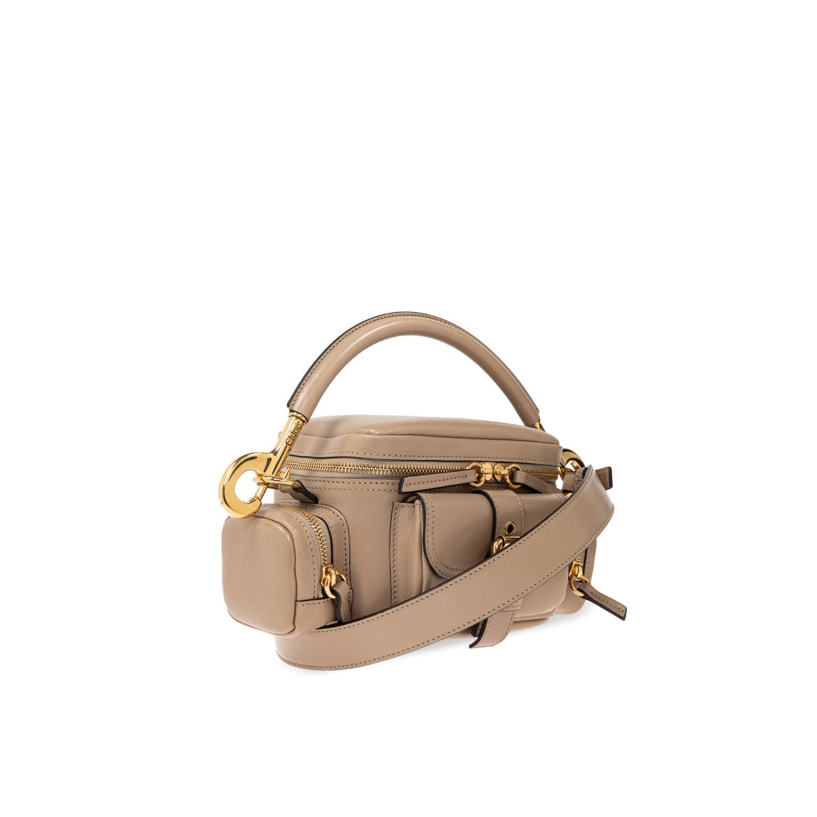 Chloe Chloe Small Camera Boyish Brown Shiny Leather Shoulder Bag N Size ONE SIZE - 3 Thumbnail