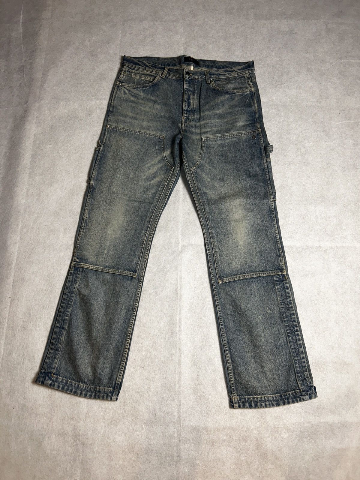 Amiri Grey Washed Amiri Carpenter Jeans Size US 36 / EU 52 - 1 Thumbnail