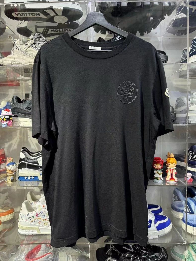 Moncler Moncler Moncler Black Graphic Short Sleeve T-Shirt-2506 Size US M / EU 48-50 / 2 - 1 Thumbnail