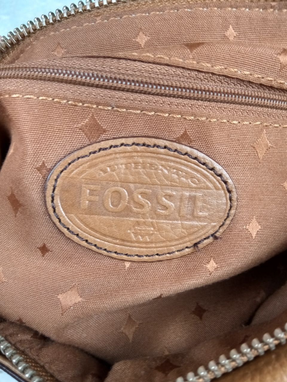 Fossil Fossil Leather Brown Women Bag Size ONE SIZE - 10 Thumbnail