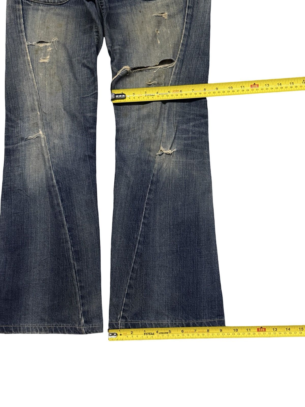 Lee Vintage Lee Riders Japan Bootcut Flare Denim Y2K | W32 Size US 32 / EU 48 - 17 Thumbnail