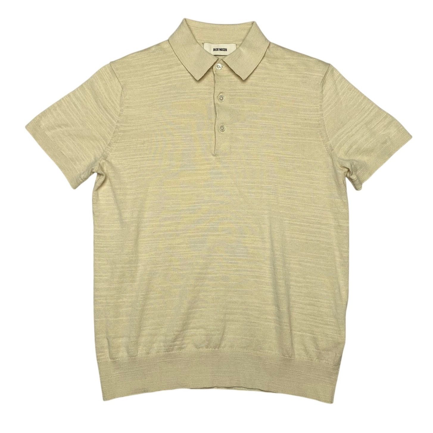 Buck Mason Avalon Knit Polo Shirt Men's XS Quiet Luxury