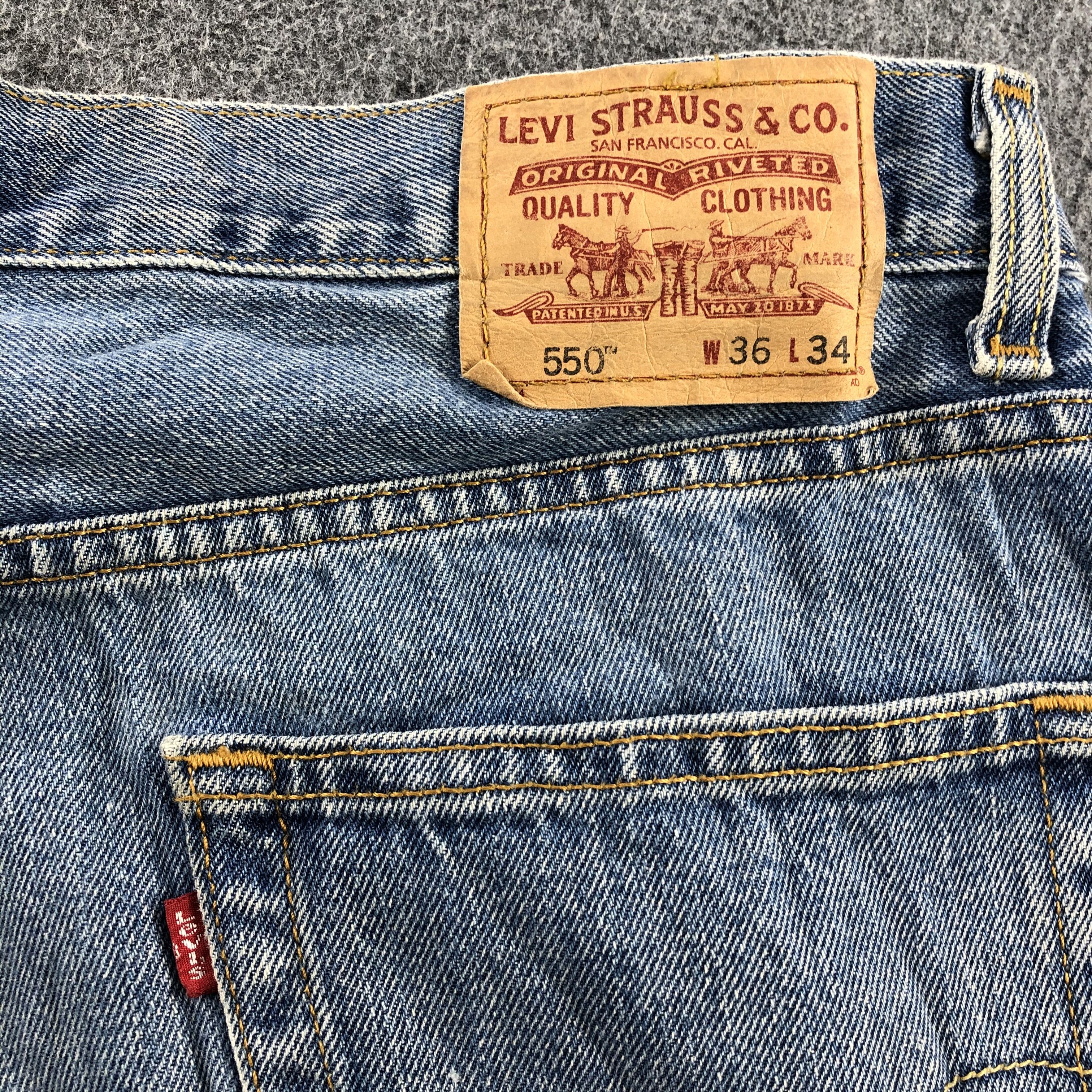 Levi's Vintage Stone Wash Levis 550 Jeans-J1292 Size US 38 / EU 54 - 5 Thumbnail