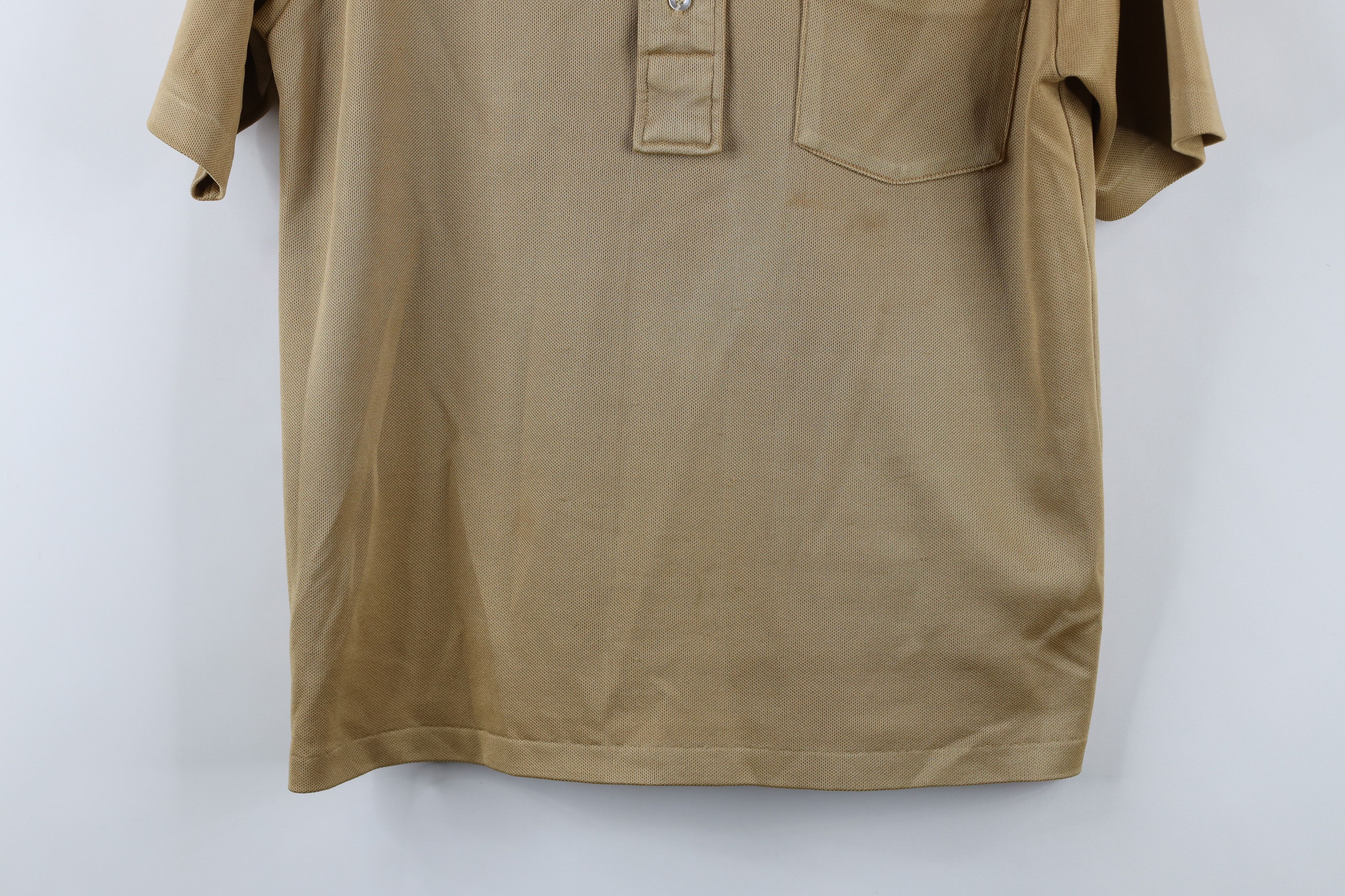 Vintage Vintage 60s 70s Streetwear Knit Collared Polo Shirt Gold USA Size US M / EU 48-50 / 2 - 3 Thumbnail