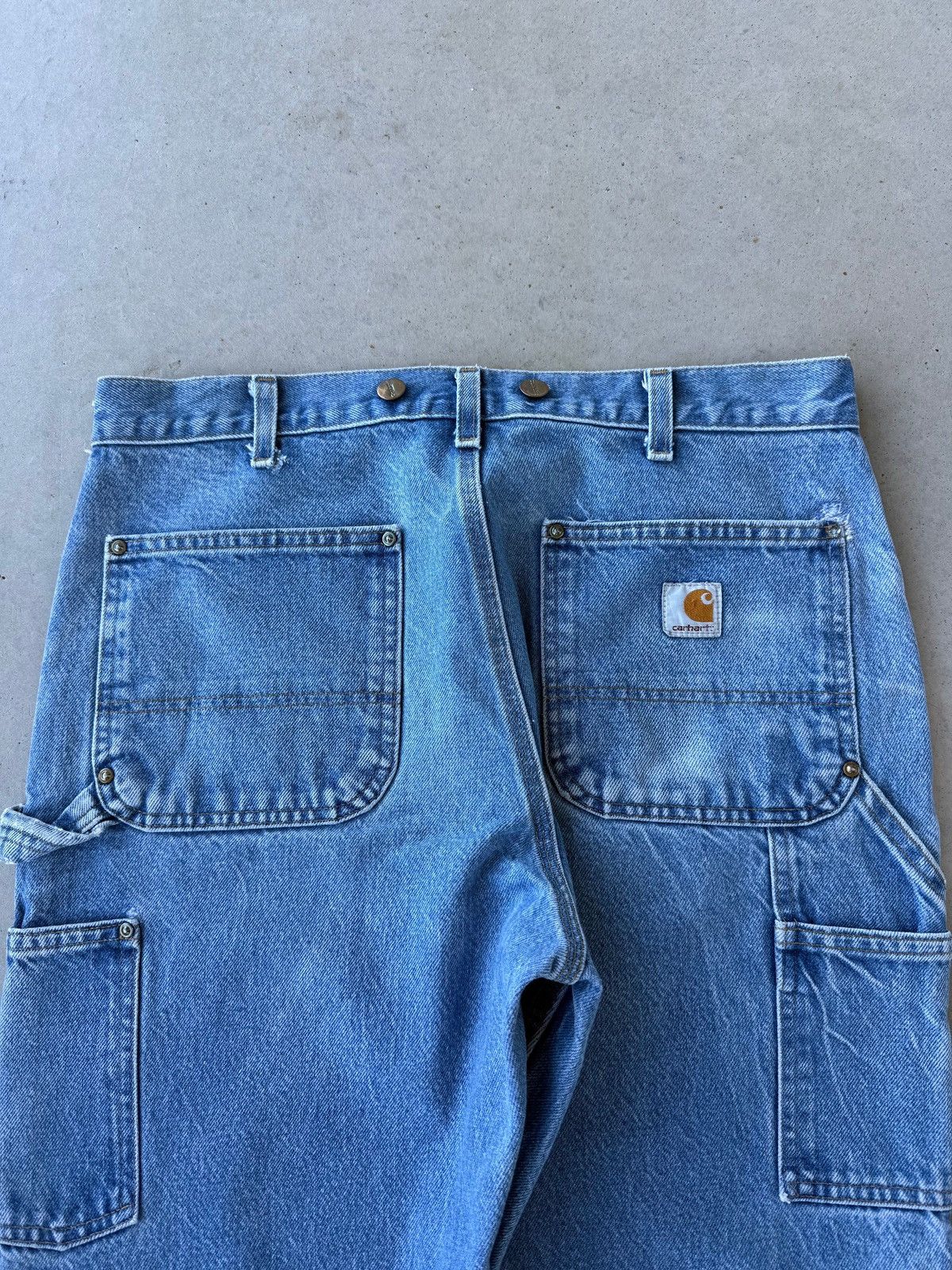 Carhartt Vintage 90s Carhartt Denim Double Knee Workwear Pants Size US 34 / EU 50 - 4 Thumbnail