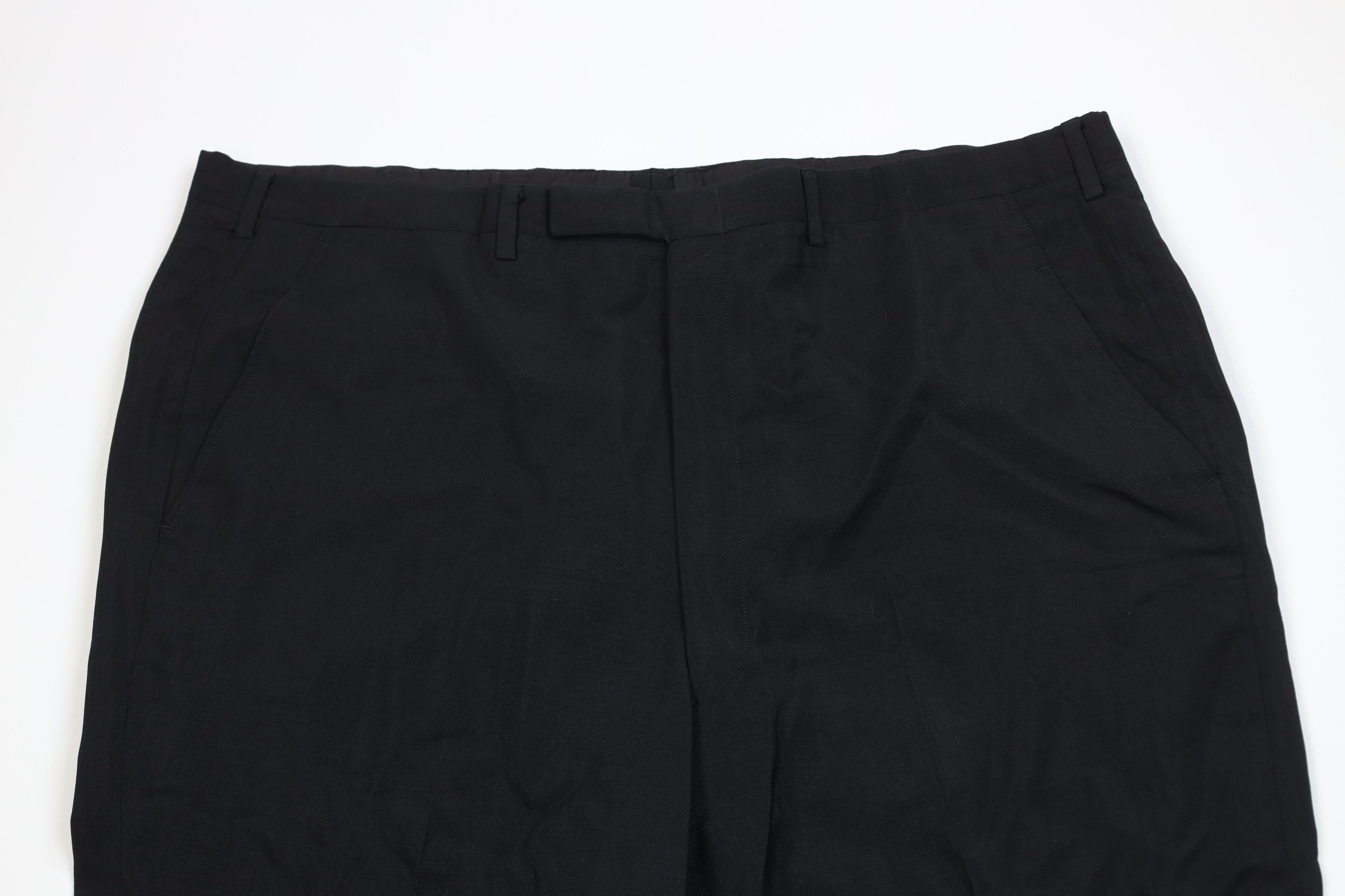 Vintage Vintage 50s Rockabilly Gabardine Knit Chino Pants Black USA Size US 42 / EU 58 - 2 Thumbnail