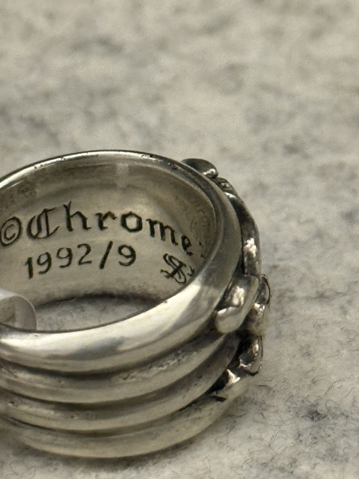 Chrome Hearts Chrome Hearts Black Diamond Dagger Ring Silver Size ONE SIZE - 10 Thumbnail