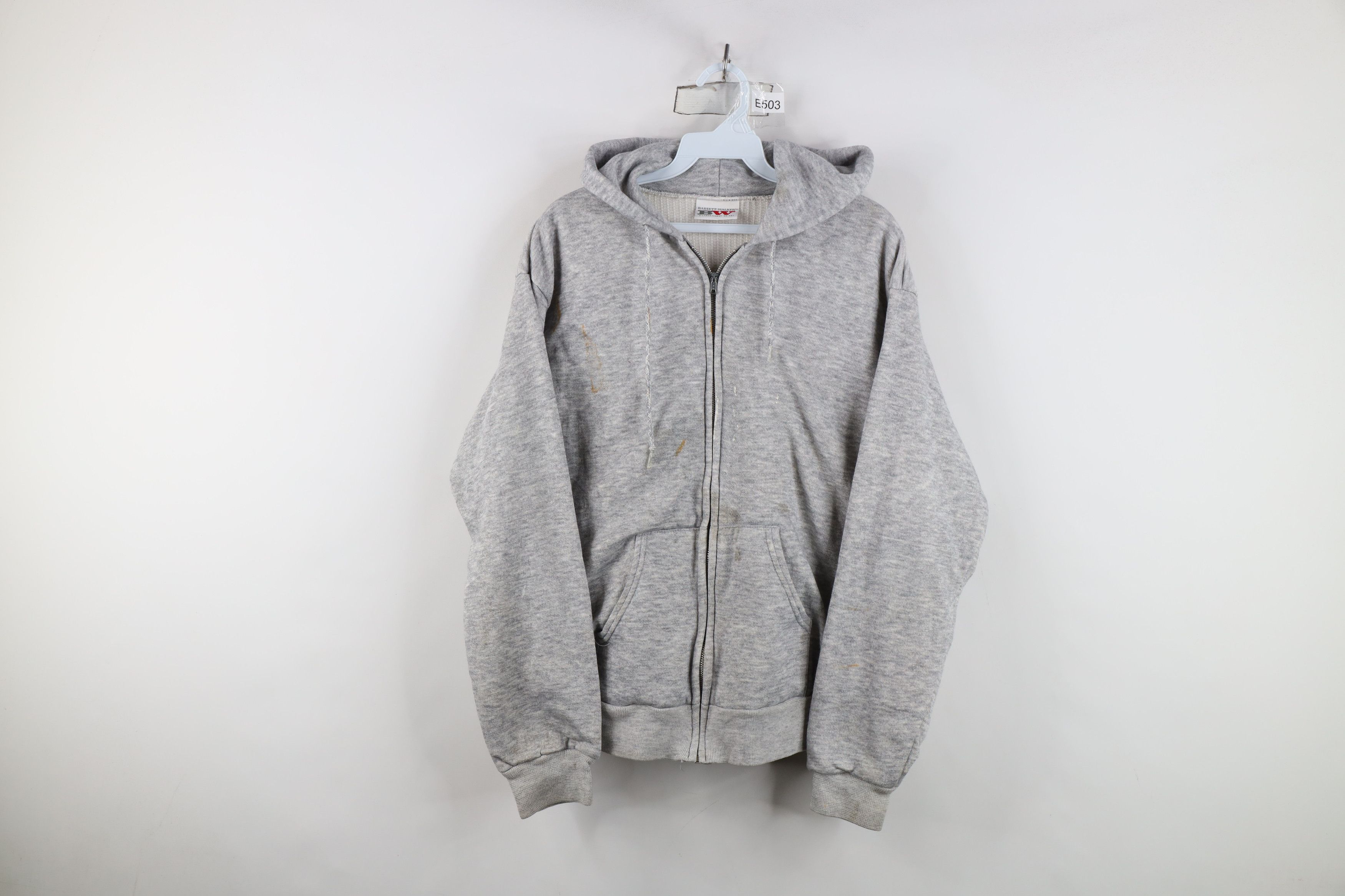 Vintage Vintage 70s 80s Streetwear Waffle Knit Lined Hoodie USA Size US XL / EU 56 / 4 - 1 Thumbnail