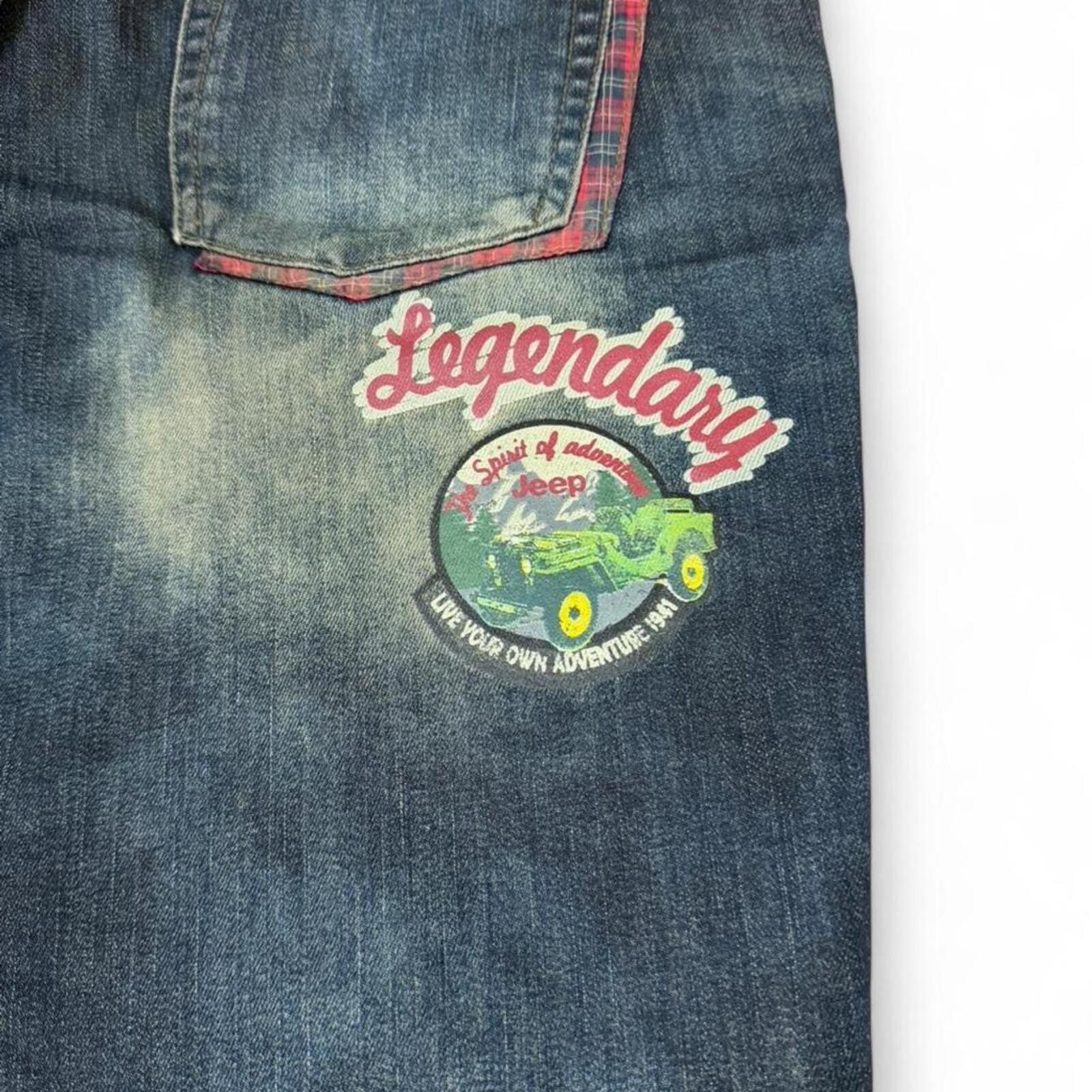 True Religion Jeep Legendary dark wash vintage jeans with patches Size 30" / US 8 / IT 44 - 6 Thumbnail