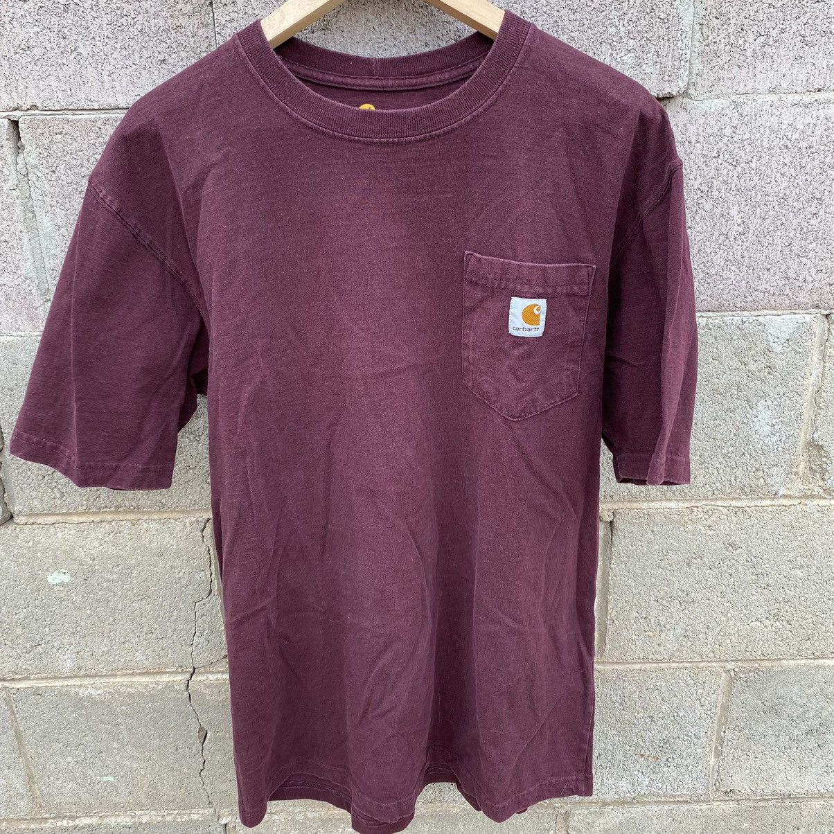 Carhartt Carhartt Pocket Tee Bundle x 2 / MEDIUM Maroon & Gray Shirts Size US M / EU 48-50 / 2 - 3 Thumbnail