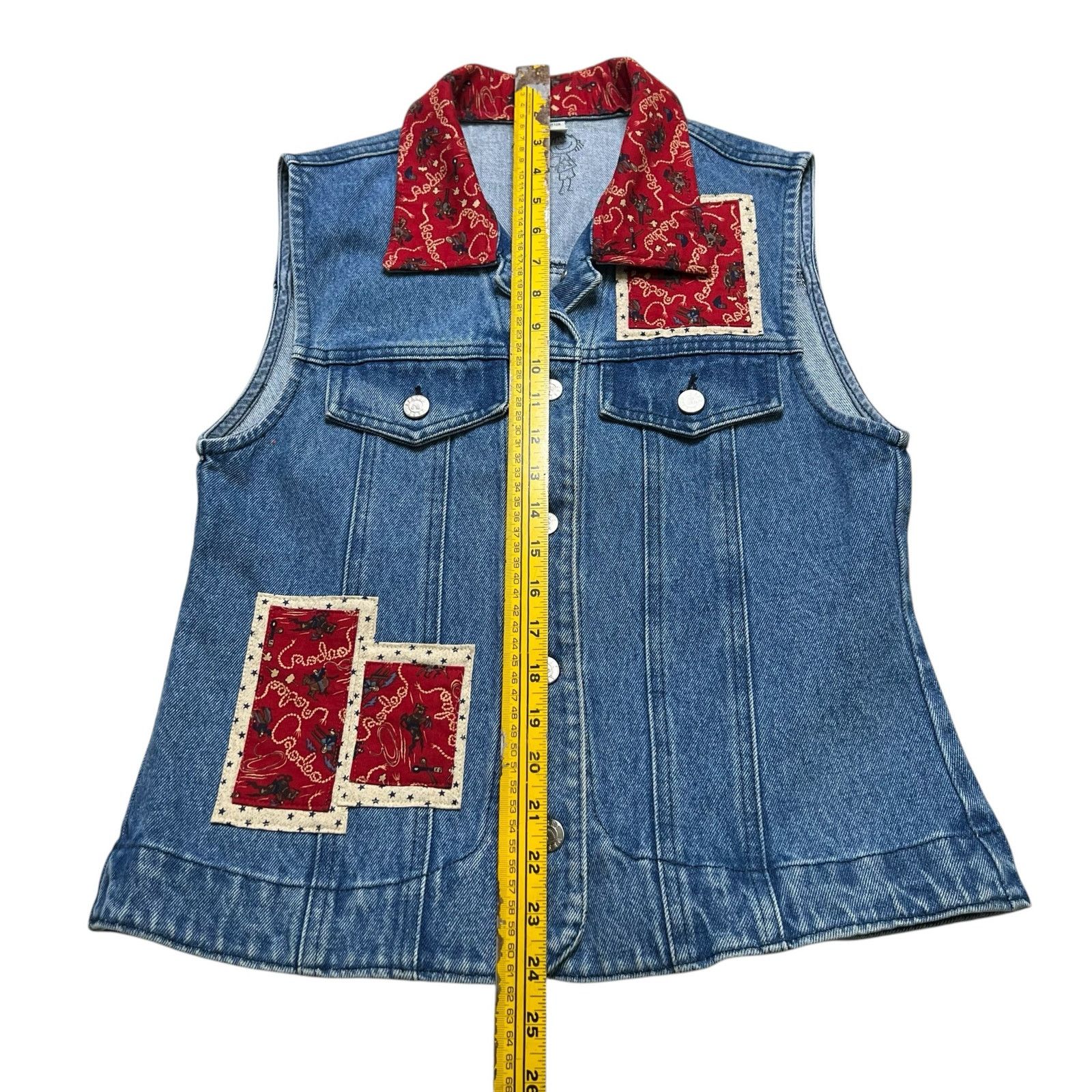 Vintage Vintage Denim Vest Western Cowboy Women Size M Size M / US 6-8 / IT 42-44 - 6 Thumbnail