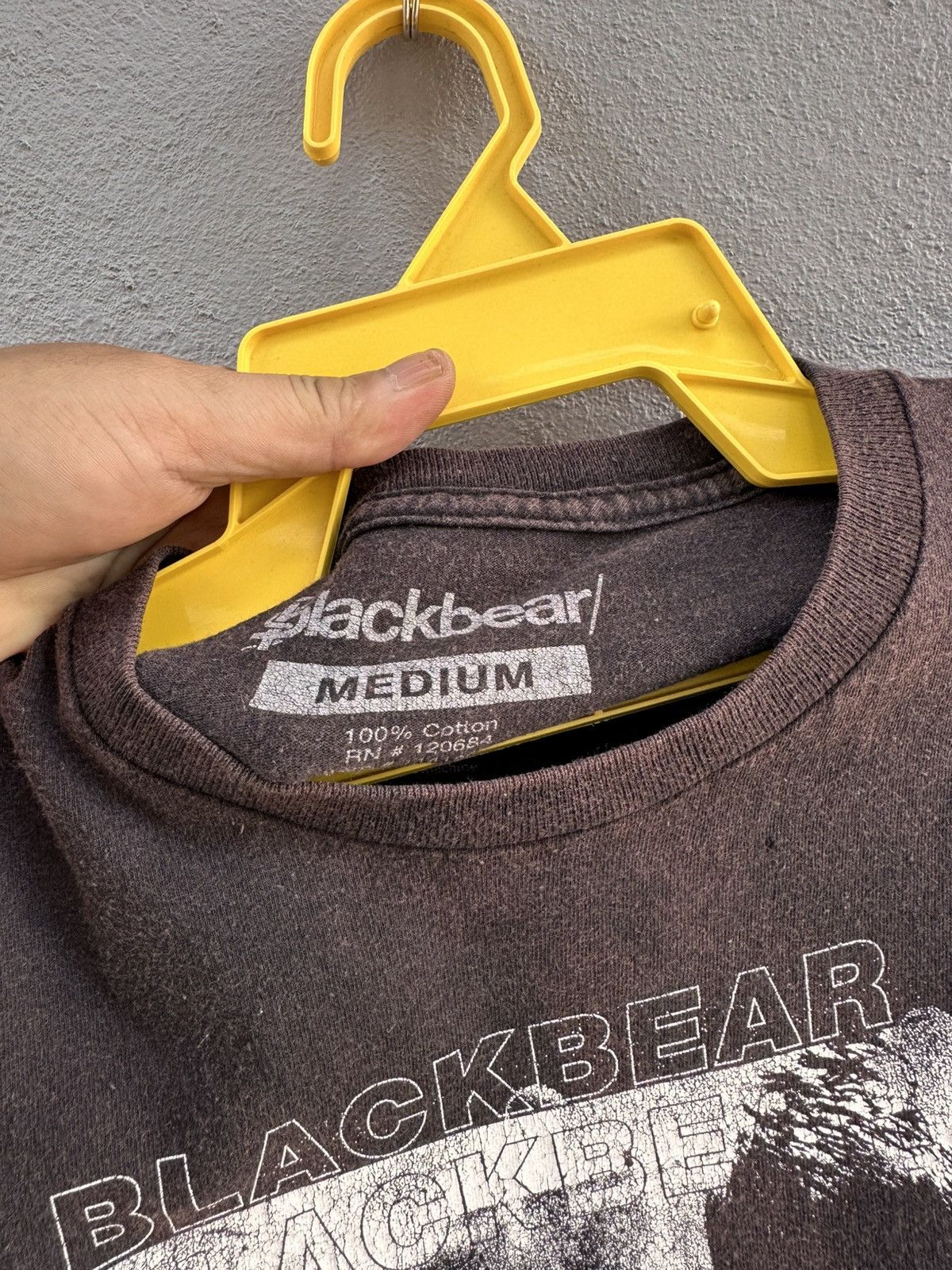 Band Tees Thrashed Black Bear Canadian Band Sun Faded Grunge Tee Size US M / EU 48-50 / 2 - 8 Thumbnail