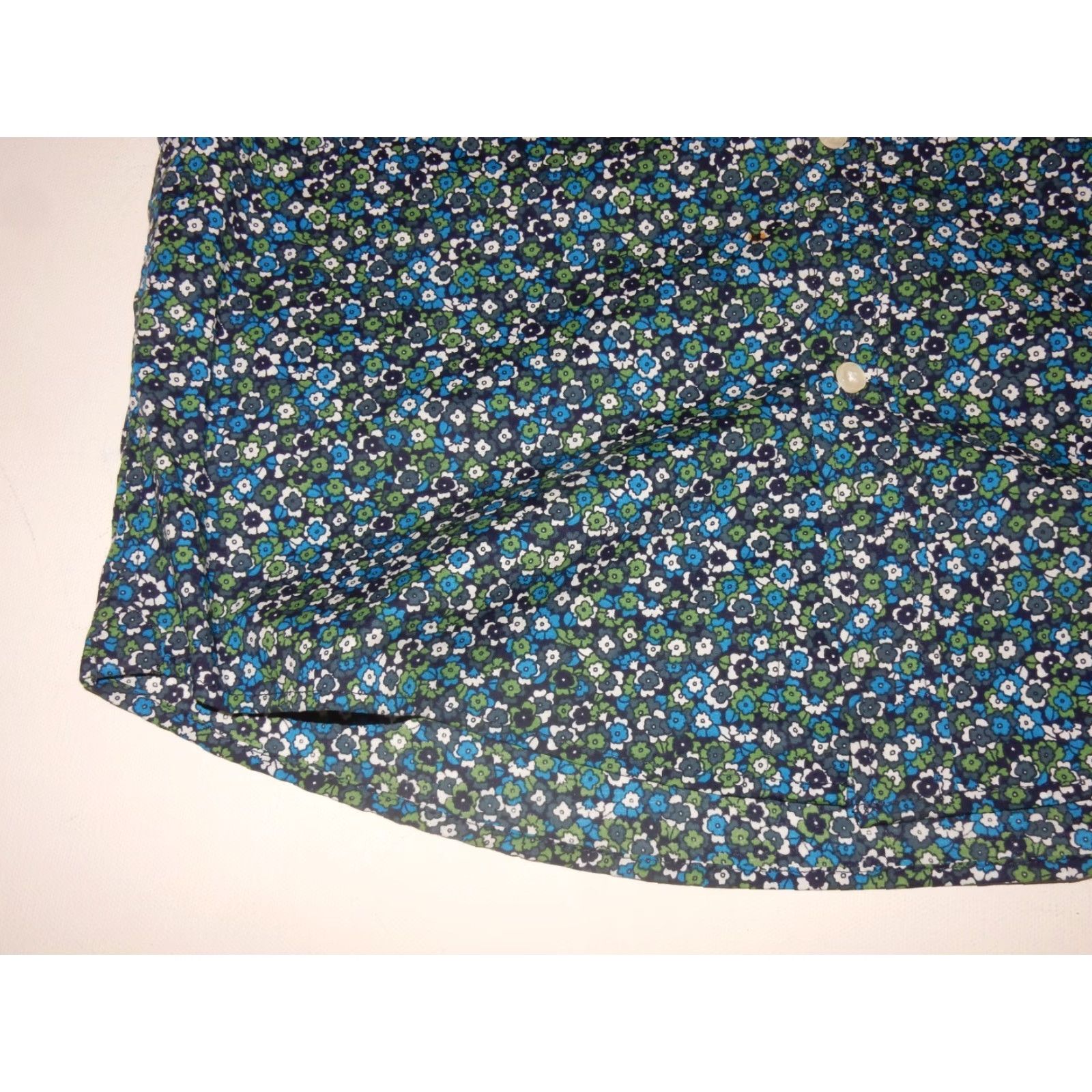 J.Crew MICHAEL KORS Men's Shirt Short Sleeve Button-Front Slim Size M Blue Floral Pattern Button-Up Shirt Mens Medium Blue Size US M / EU 48-50 / 2 - 3 Thumbnail