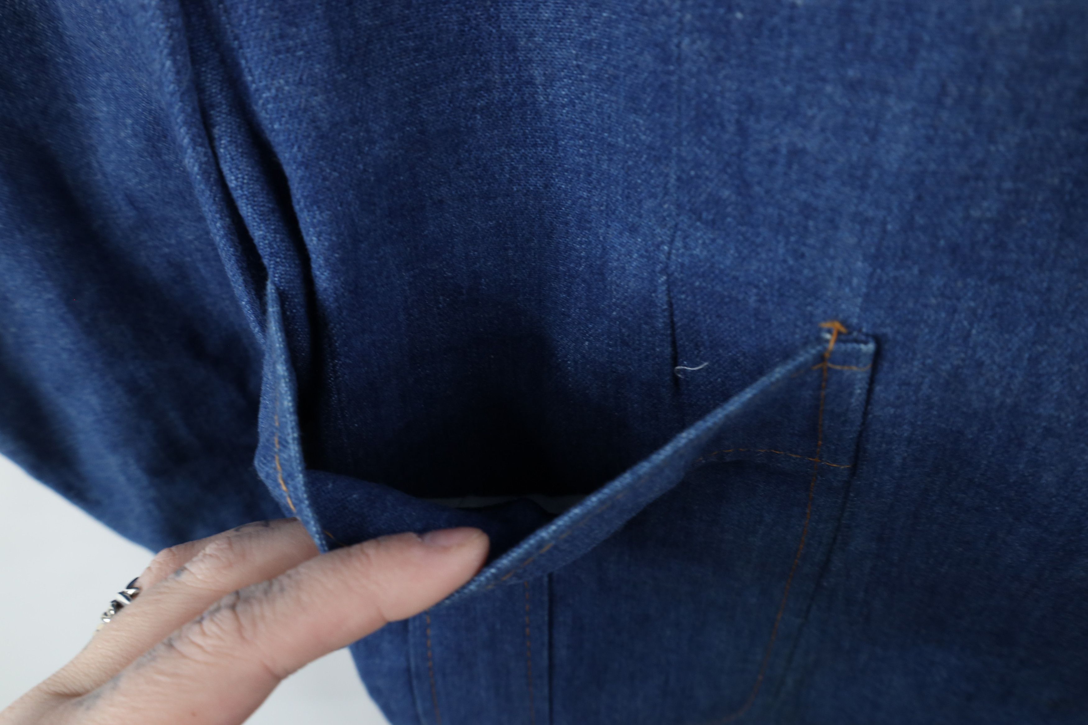 Vintage Vintage 70s Streetwear Denim Jean Blazer Suit Jacket USA Size US XL / EU 56 / 4 - 9 Thumbnail