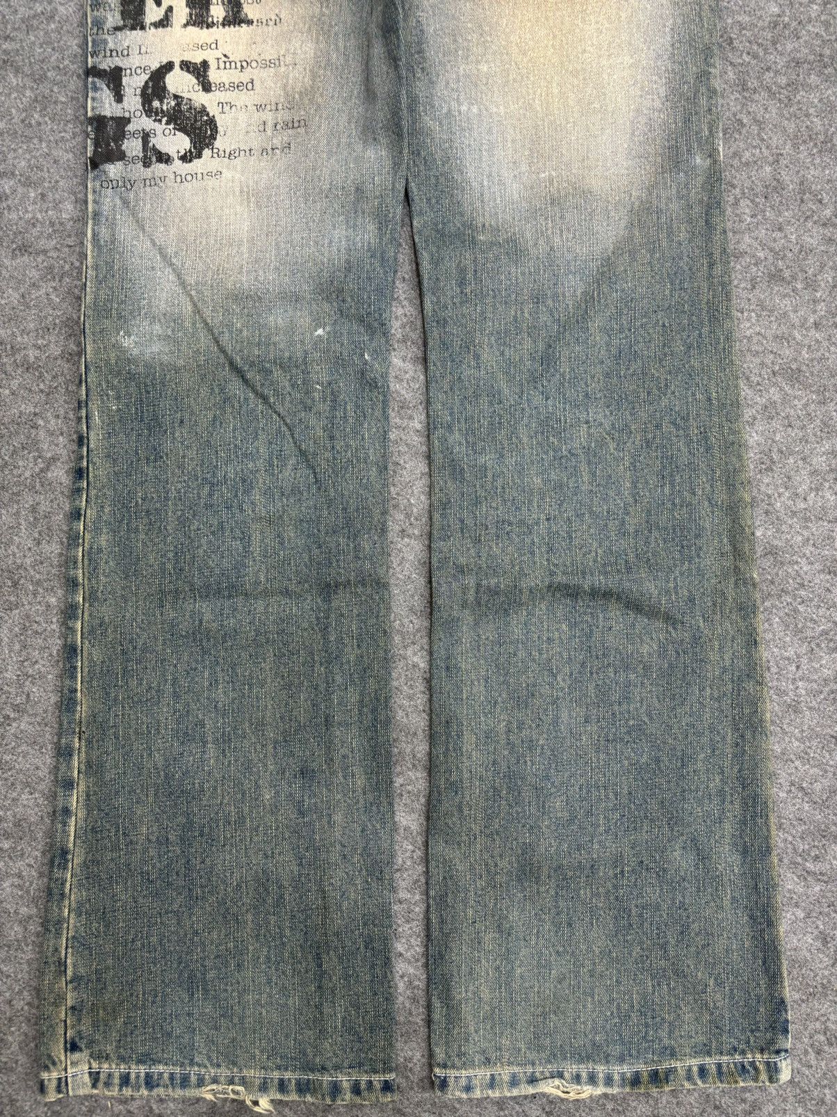 Japanese Brand 🔥FLARE🔥BERNINGS SHO Japan Punk Designer Junya Denim F546 Size US 30 / EU 46 - 17 Thumbnail