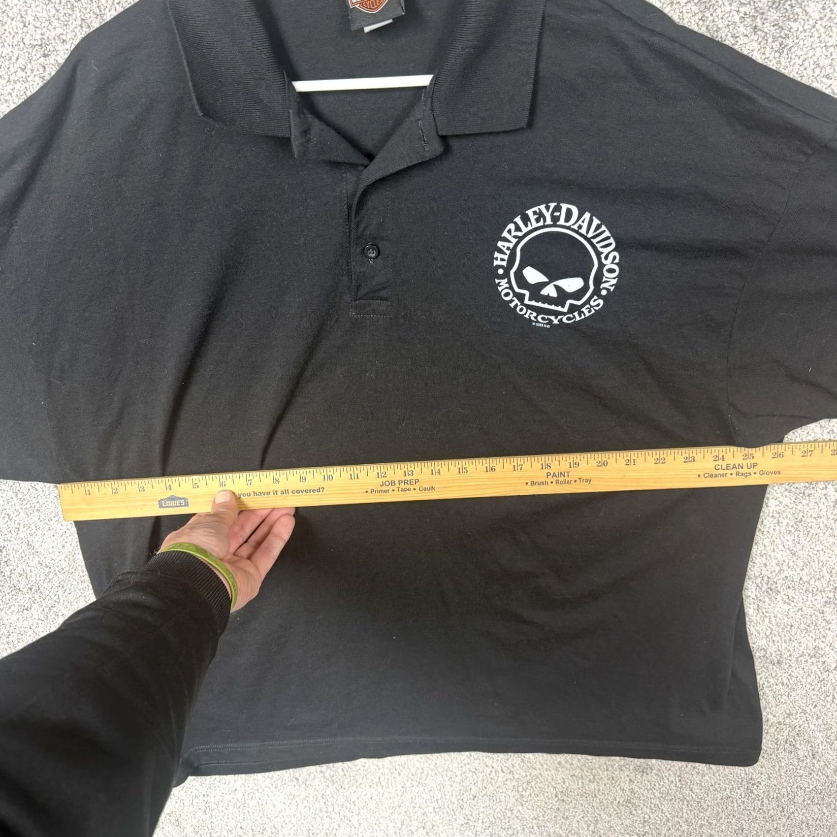 Harley Davidson Harley-Davidson Polo Shirt 3XL Skull Military Overseas Tour Biker Shirt Mens Short Sleeve Size US XXL / EU 58 / 5 - 6 Thumbnail