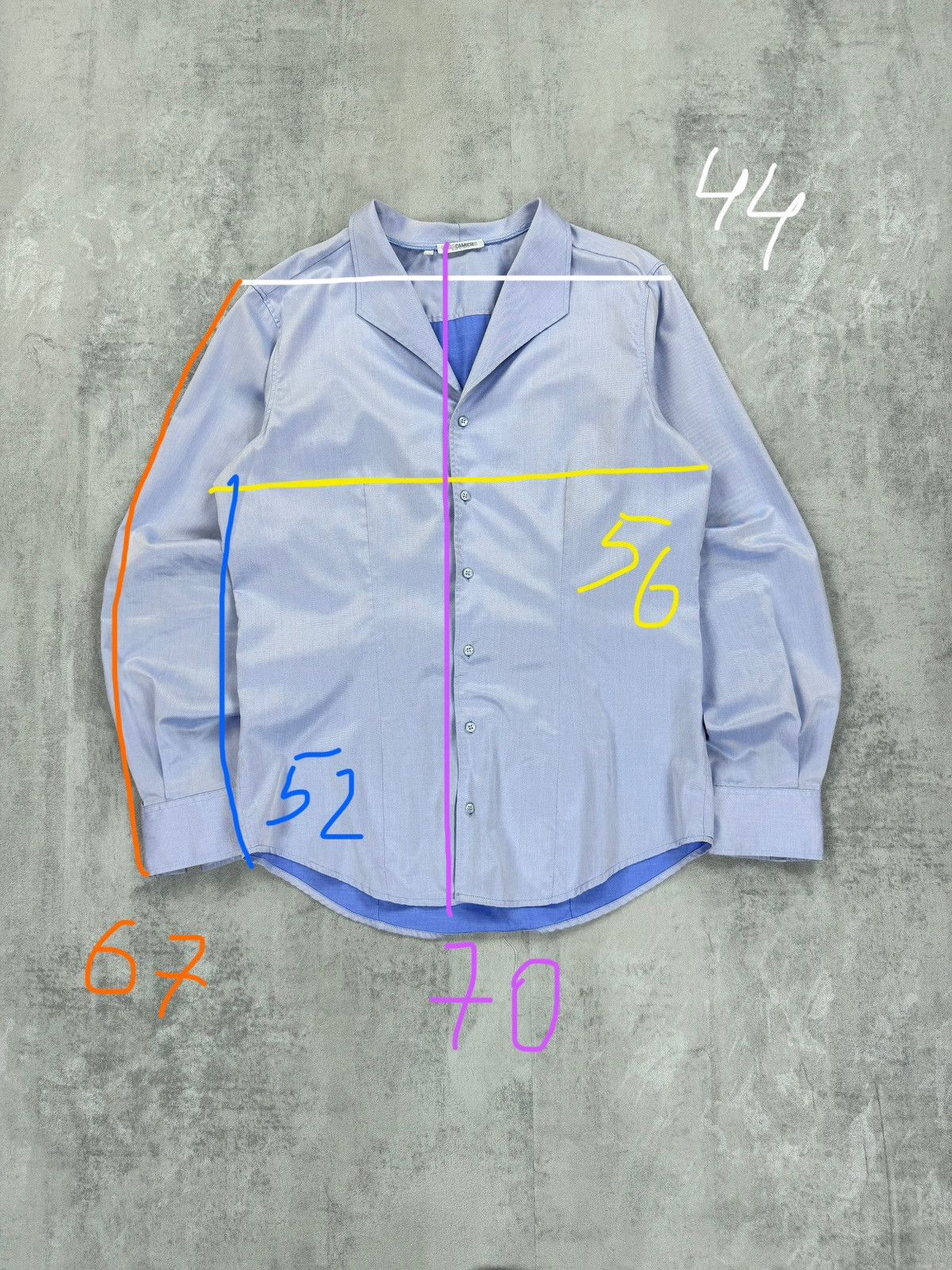 Other NARA CAMICIE Naracanicie White Blue Long Sleeve SLIm FIT Size US XL / EU 56 / 4 - 7 Thumbnail