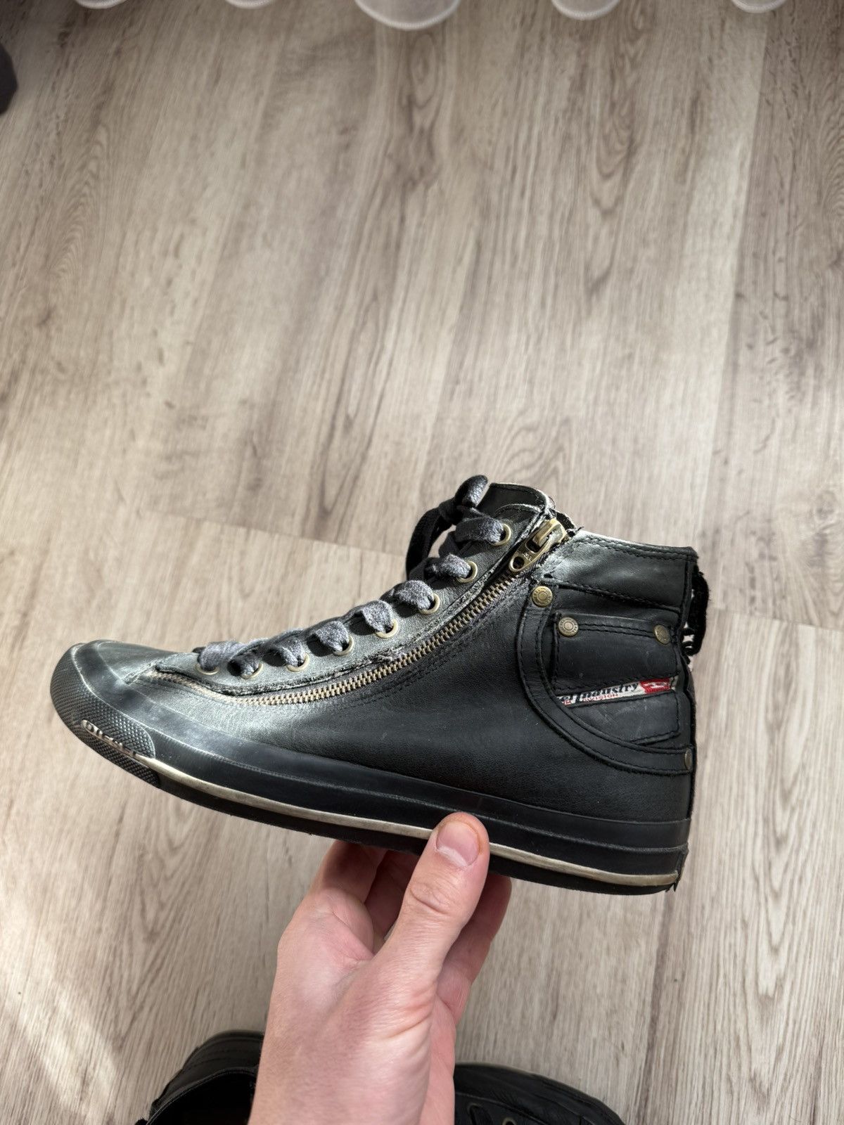 Diesel Diesel Expo Zip Leather Boots US 7.5 Black Side Zip Size US 7.5 / EU 40-41 - 22 Thumbnail
