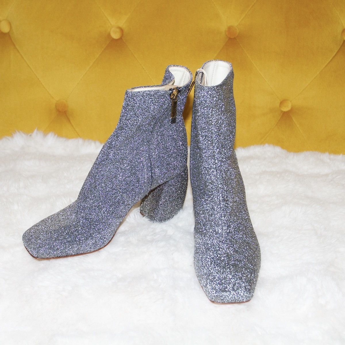 Tibi Tibi 2019 Bronson Leather Boots In Silver Size US 6 / IT 36 - 2 Thumbnail