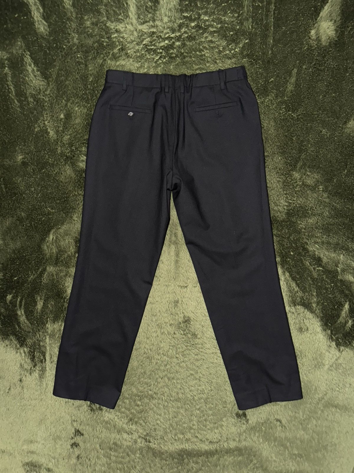 Sunflower [54] SUNFLOWER Pintuck Loose-Fit Trousers slacks black Size 54R - 9 Thumbnail