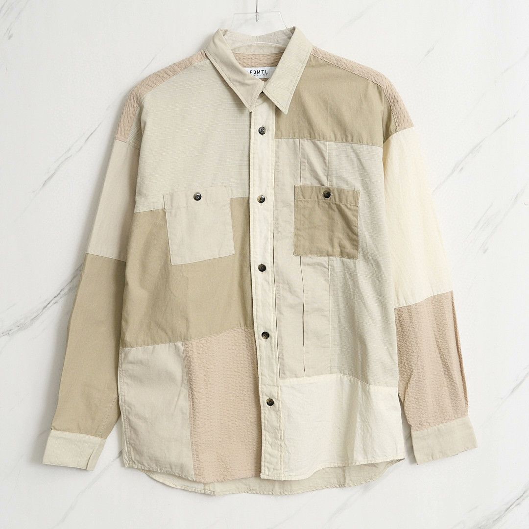 FDMTL FDMTL Men's Patchwork Collar Shirt Size US M / EU 48-50 / 2 - 1 Thumbnail