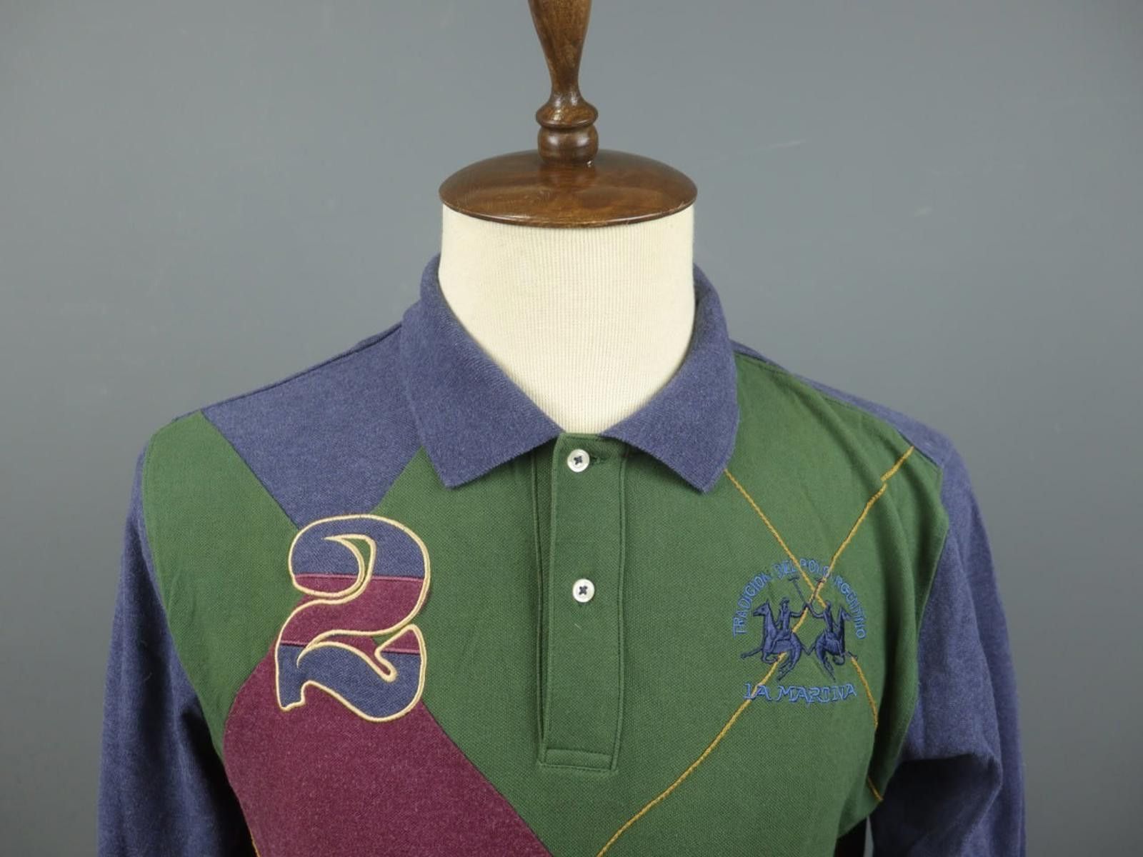 La Martina LA MARTINA Buenos Aires Multi Cotton Polo Shirt Size M Size US M / EU 48-50 / 2 - 7 Thumbnail