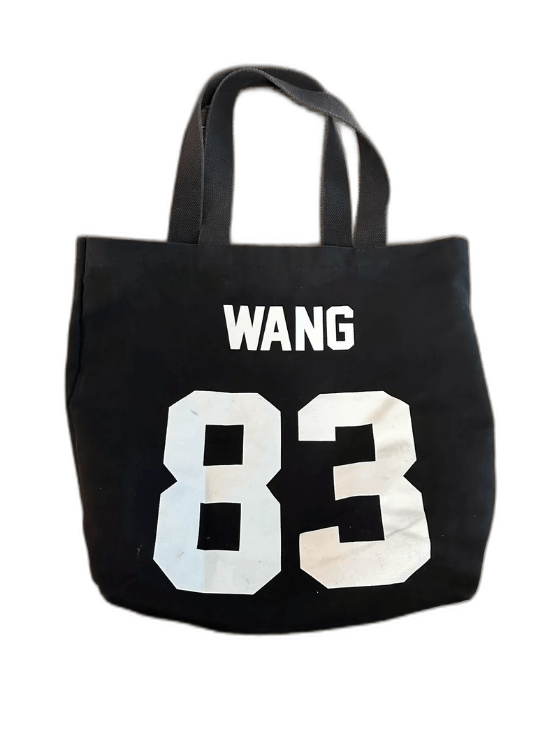 Japanese Brand Black Tote Bag with 83 and Wang Size ONE SIZE - 1 Thumbnail