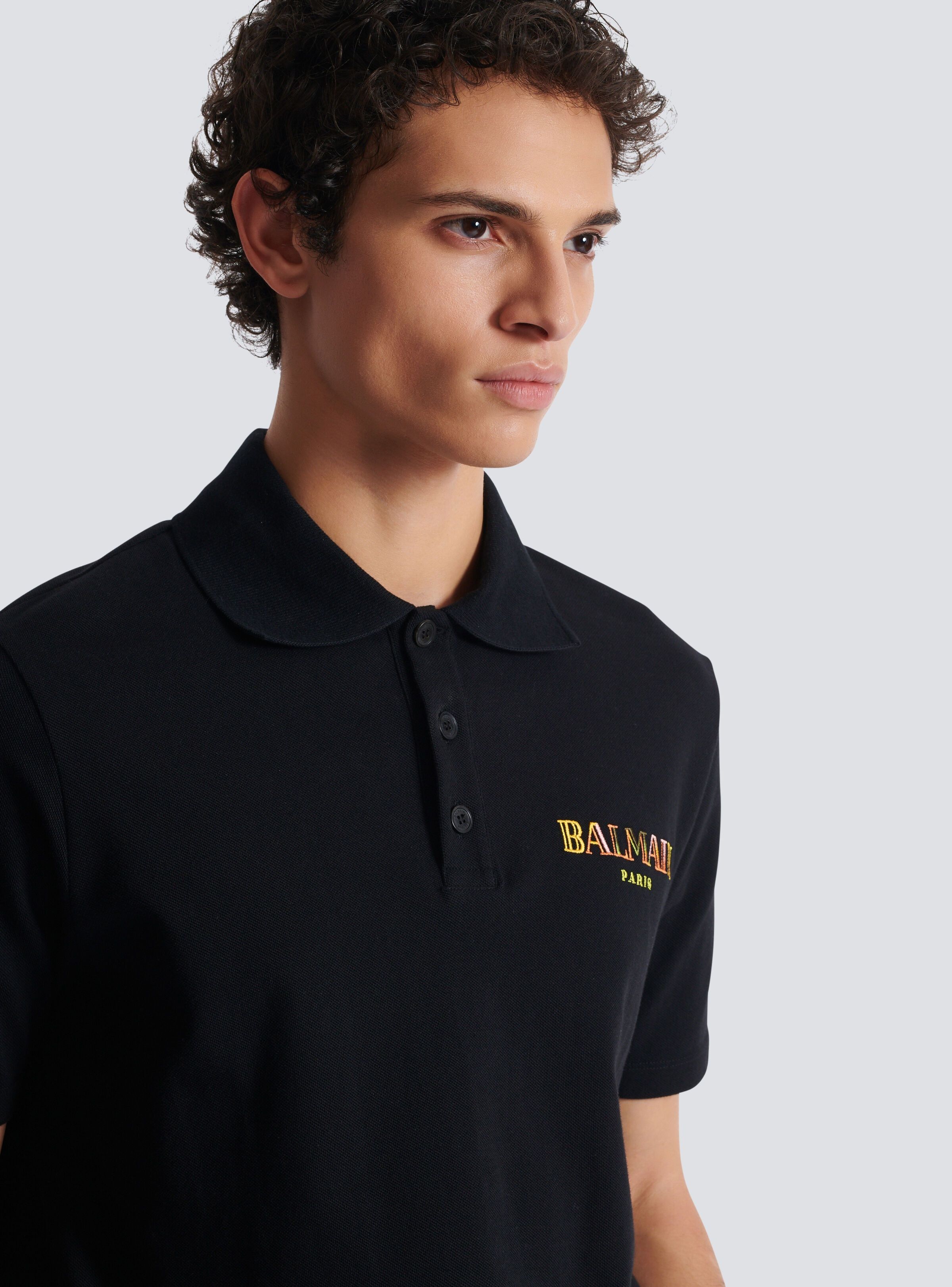 Balmain o1loc1c1125 Polos in Black Size US L / EU 52-54 / 3 - 3 Thumbnail