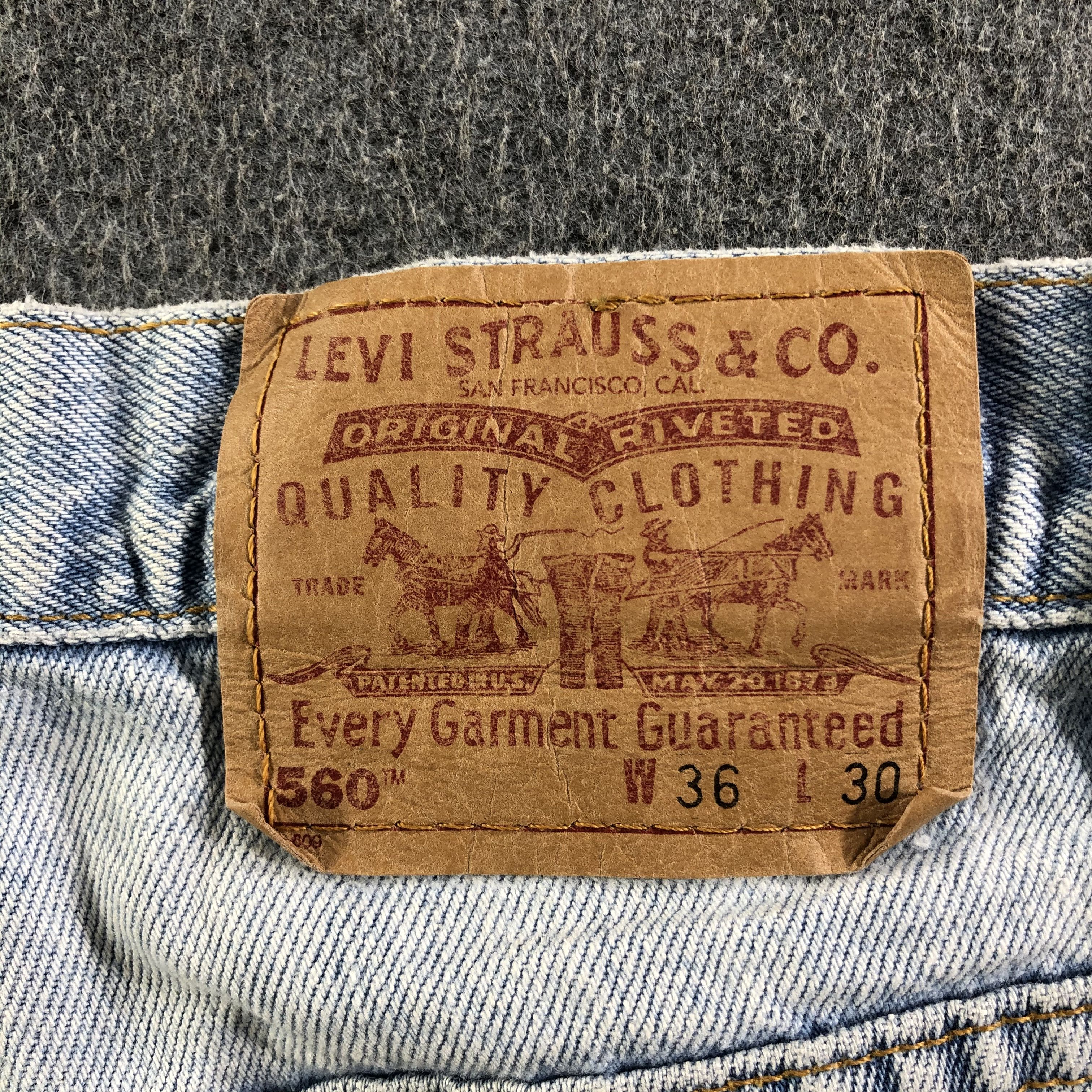 Levi's Vintage Light Wash Levis 560 Jeans-J3444 Size US 36 / EU 52 - 5 Thumbnail