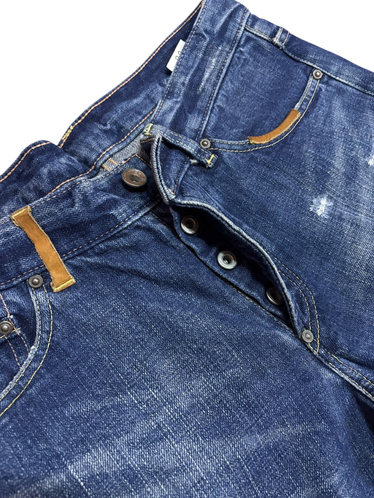 Journal Standard × Leather × Seditionaries Vintage Journal Standard Leather Buckle Faded Washed Jeans Size US 32 / EU 48 - 4 Thumbnail