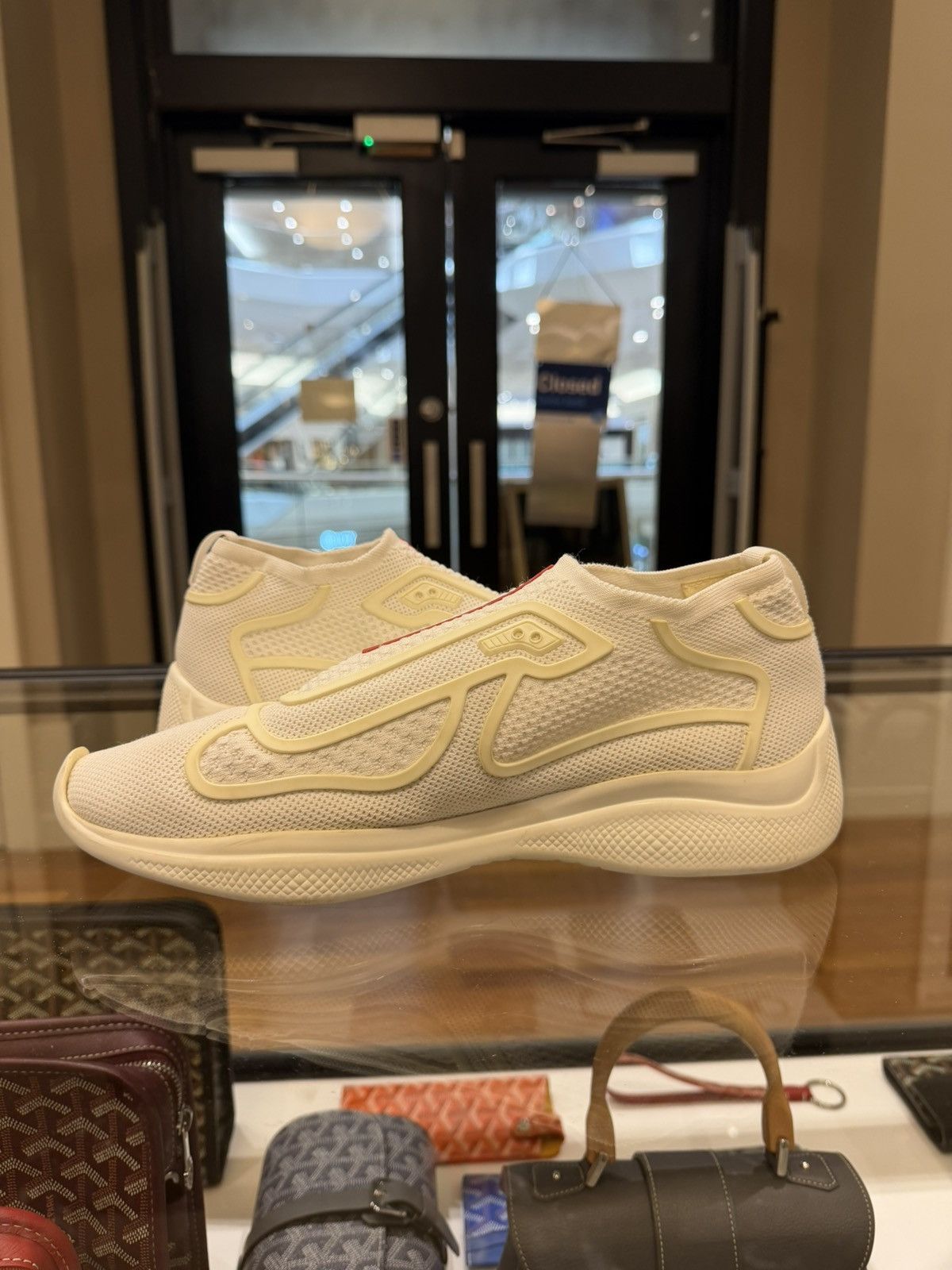 Prada Prada America Cup Slip On Sneaker - White Size US 7 / EU 40 - 3 Thumbnail