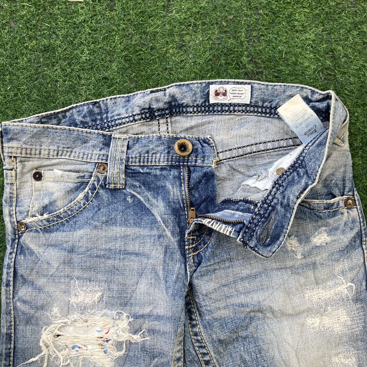 If Six Was Nine RODEO CROWNS RIPPED BOOTCUT JEANS Size 29" - 7 Thumbnail