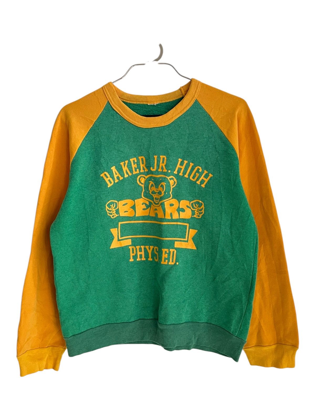 Sports Specialties × Vintage Vintage 1970s Afterhood BEARS Baker Jr HighTwo Tones Sweater Size US S / EU 44-46 / 1 - 3 Thumbnail