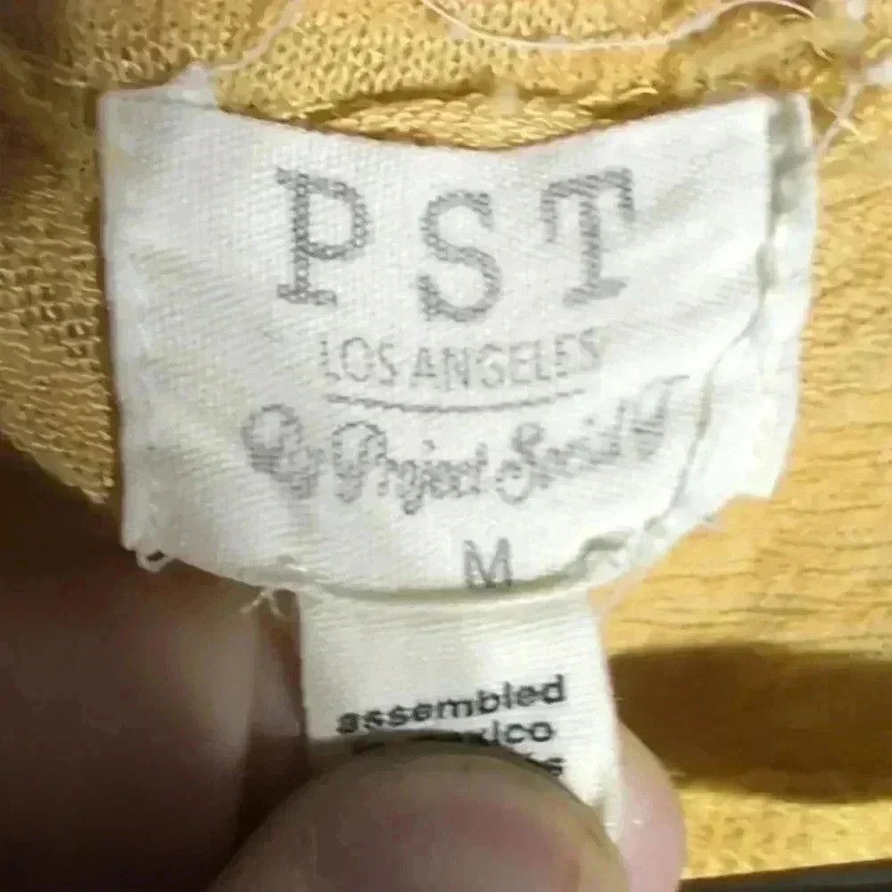 Designer PST Los Angeles Yellow Rough woven tank top size M Size M / US 6-8 / IT 42-44 - 2 Thumbnail