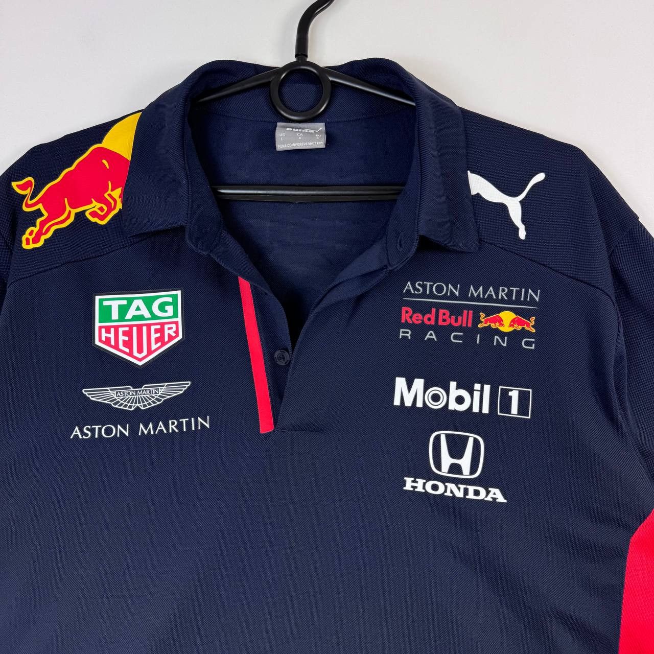Puma Puma Red Bull Racing Aston Martin F1 Team Polo Shirt Size L Size US L / EU 52-54 / 3 - 2 Thumbnail