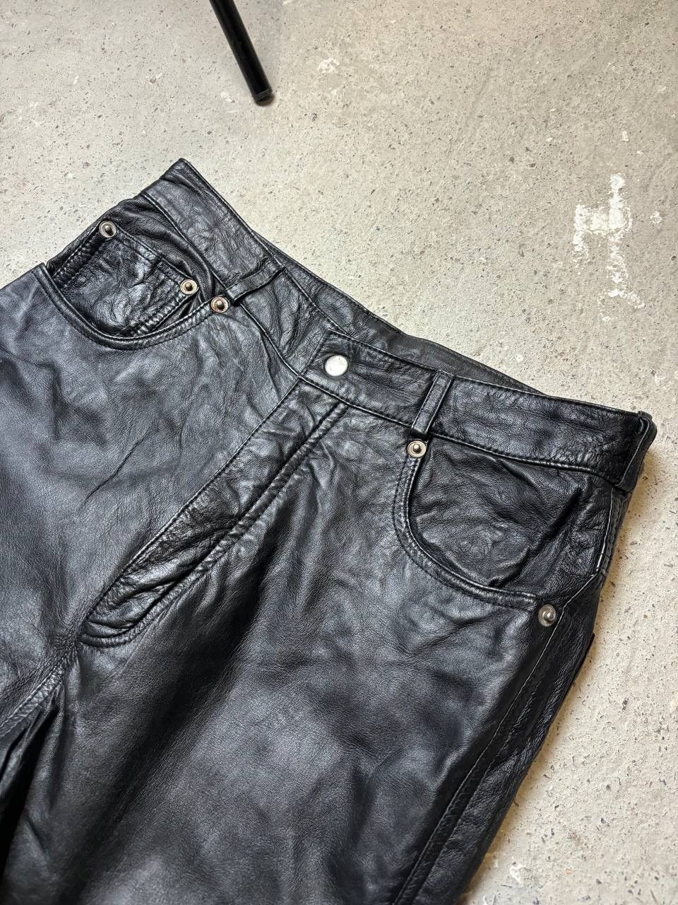 Genuine Leather × Vintage Avantgarde Leather Bikers Spirit Motors Opium Vintage Y2K Size US 34 / EU 50 - 2 Thumbnail