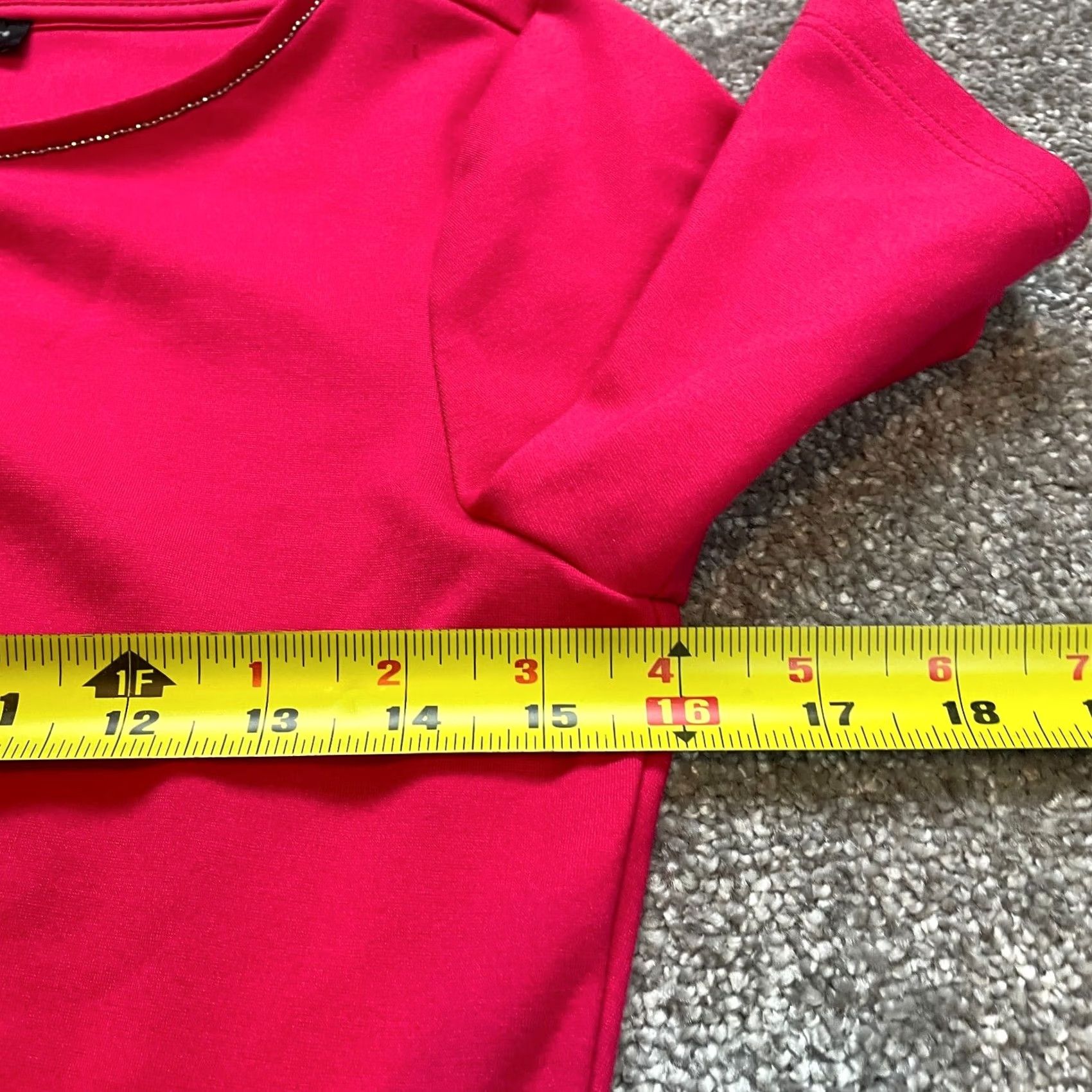 White House Black Market VINTAGE? No. White House Black Market Dress Women's Short Sleeve Pink XS Knit Belted Zipper Knee Length Round Neck Size 26" / US 2 / IT 38 - 4 Thumbnail